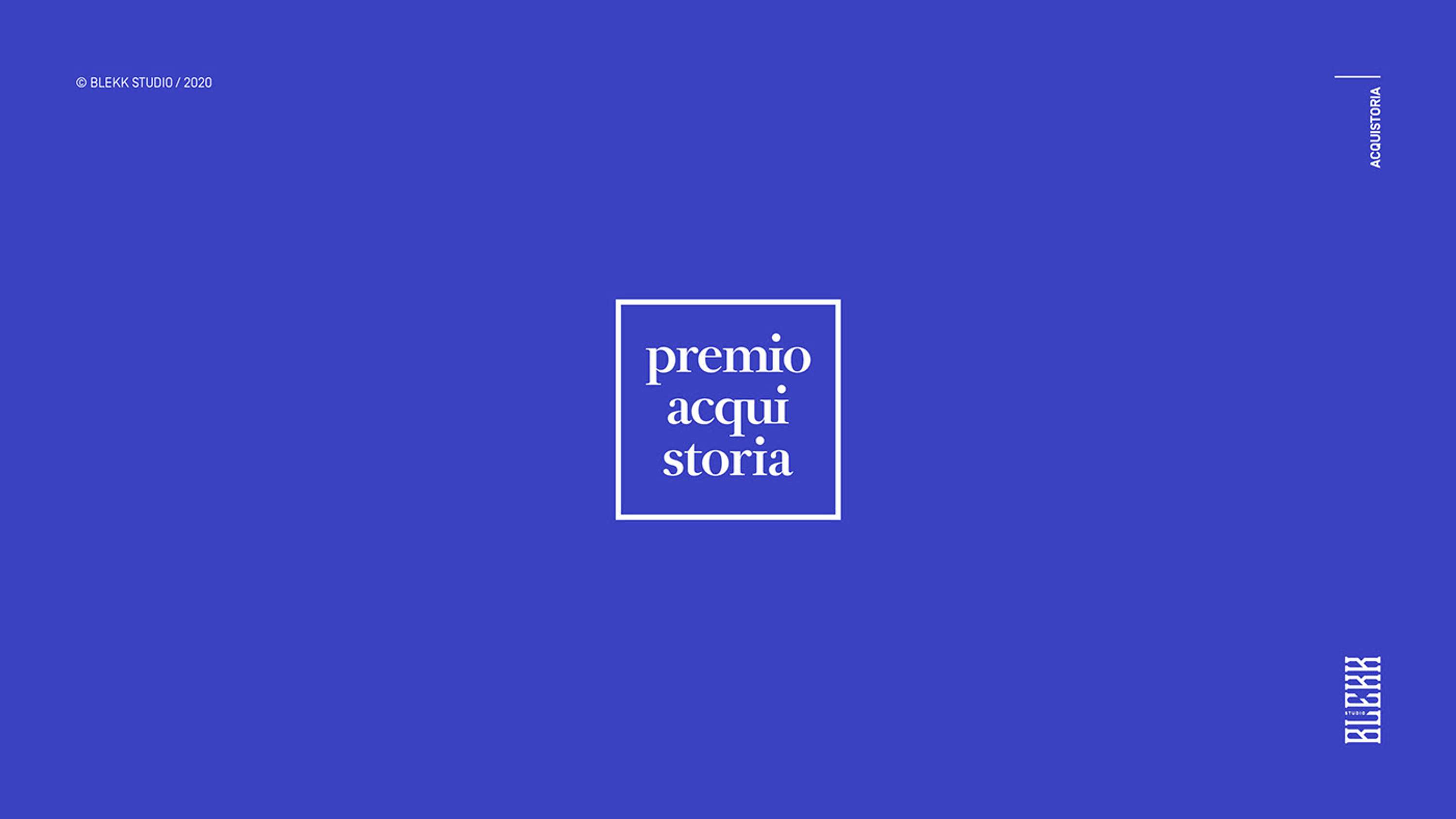 Acqui Storia 2020 - Visual Identity by Blekk Studio