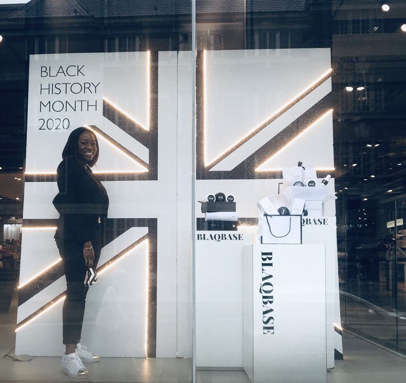 Blaqbase x John Lewis Shop Window by Benedicta Banga