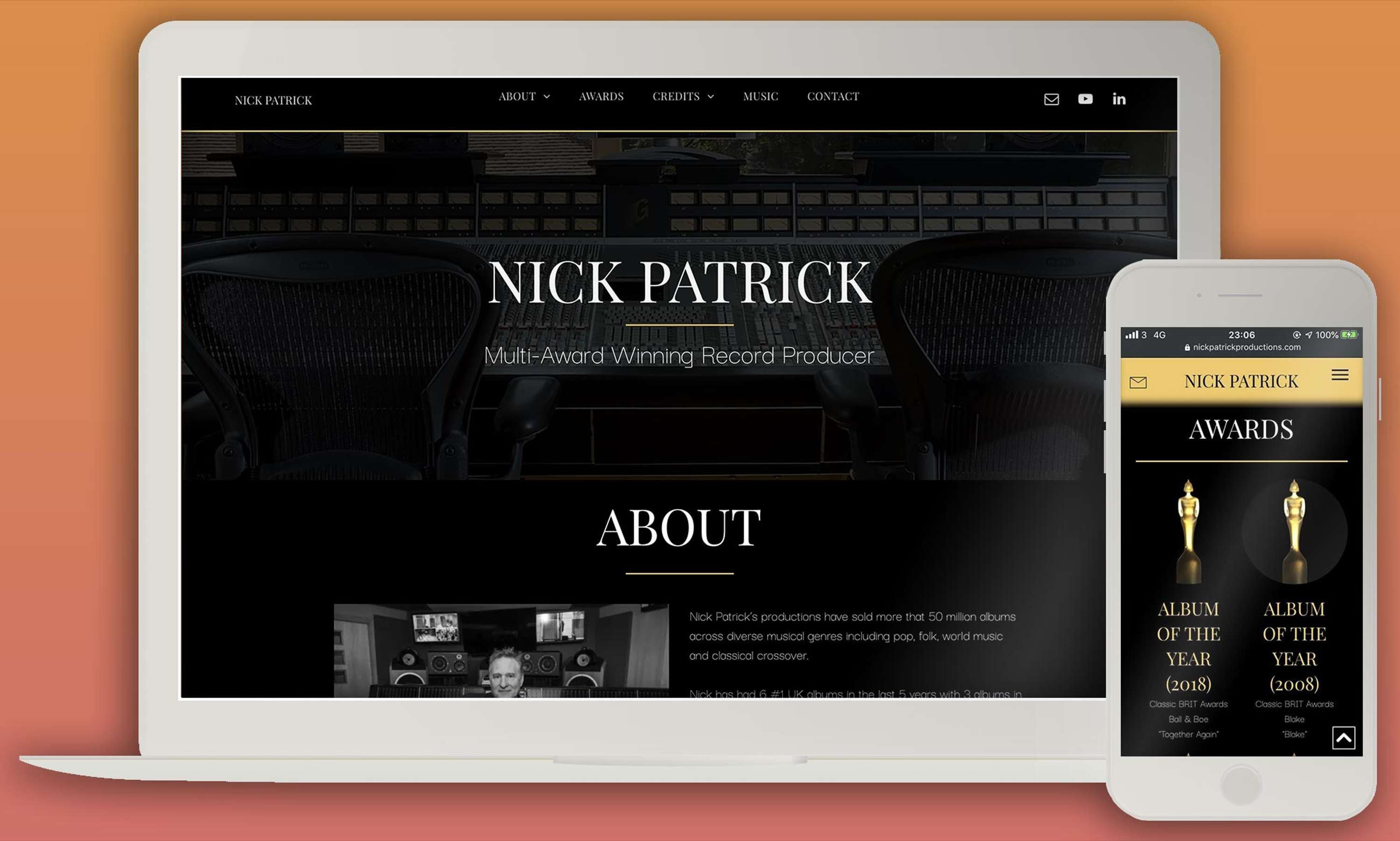 Nick Patrick Website Design & Development by Kara Mukerjee