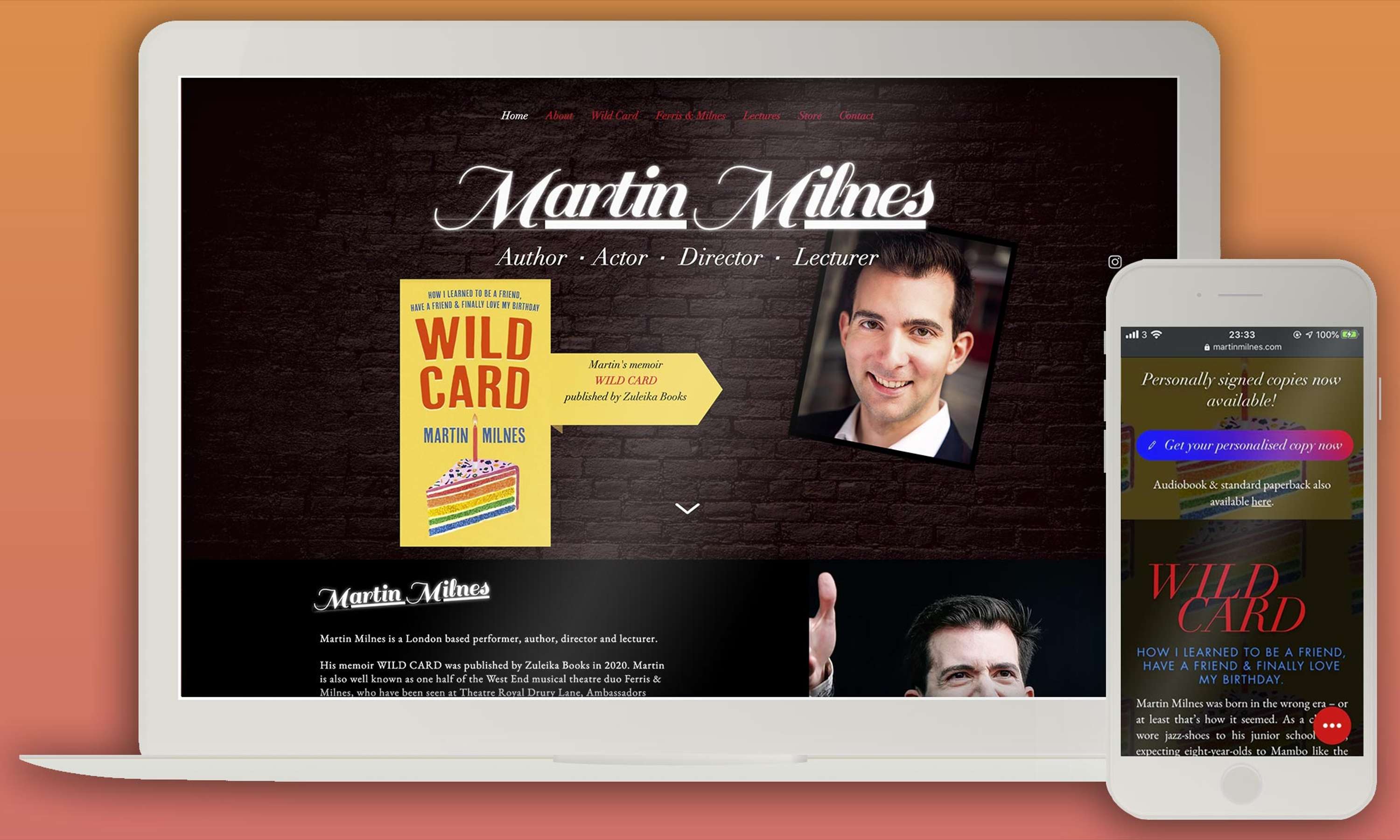 Martin Milnes Website Design & Development by Kara Mukerjee