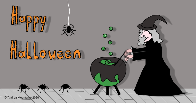 Facebook Halloween Social Media Post 2020 by Andrea Mountaine