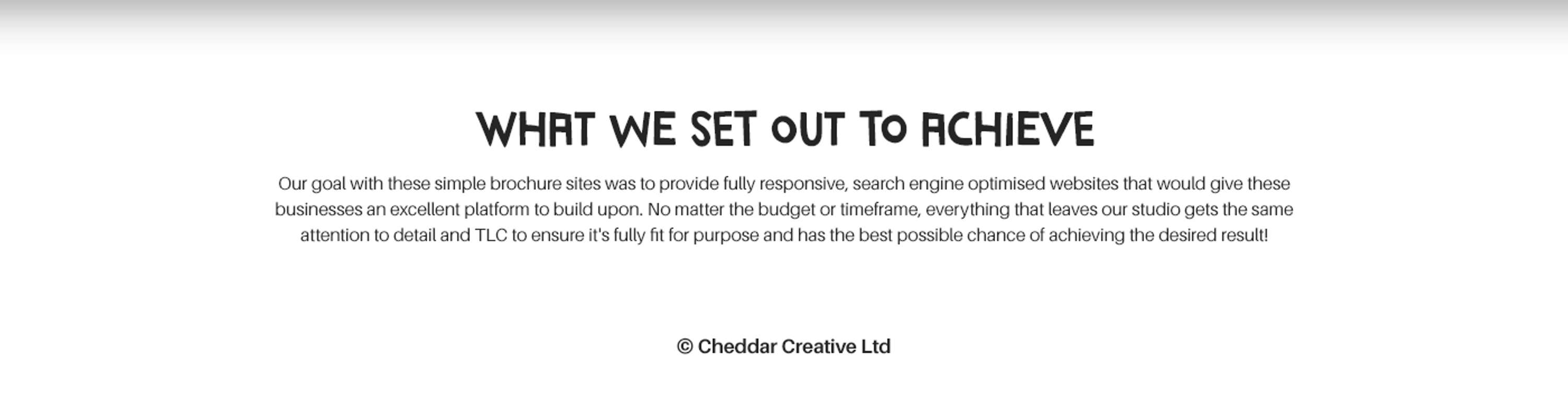 Web Design & Build | Various Clients by Cheddar Creative