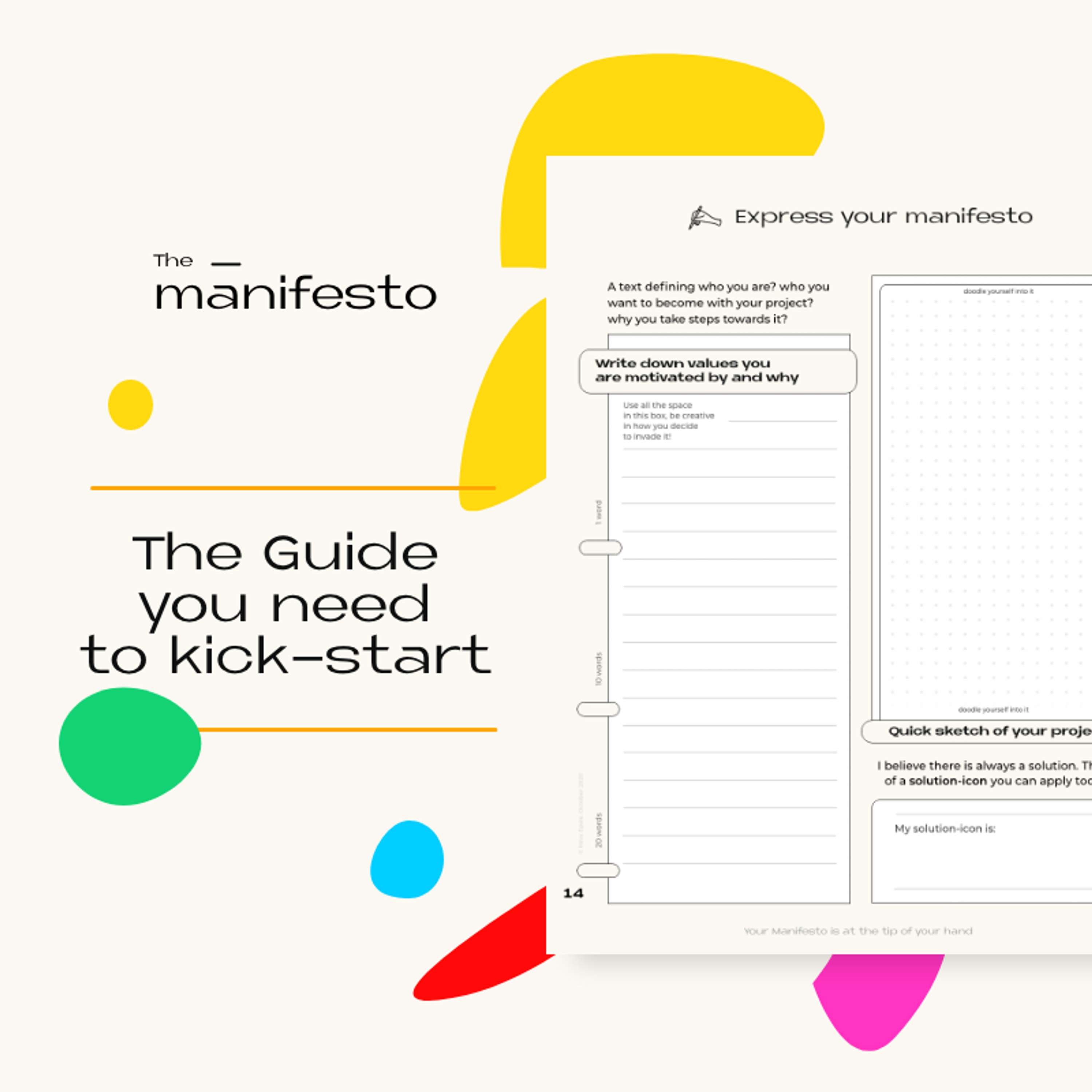 Manifesto guide to kick-start in or confirm your project by Keva Epale