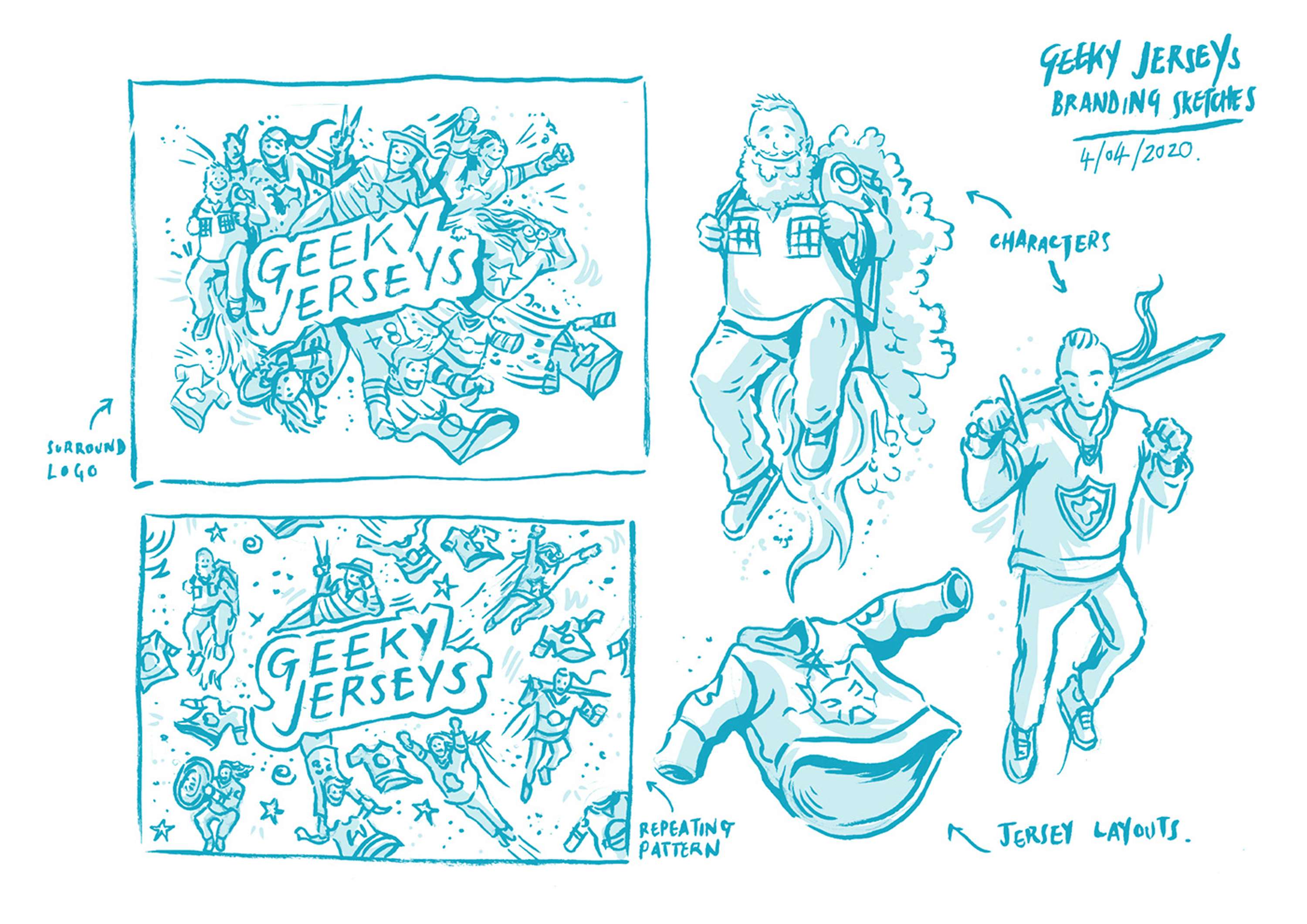 Geeky Jersey / Product and Design Rebrand by Mat Roff