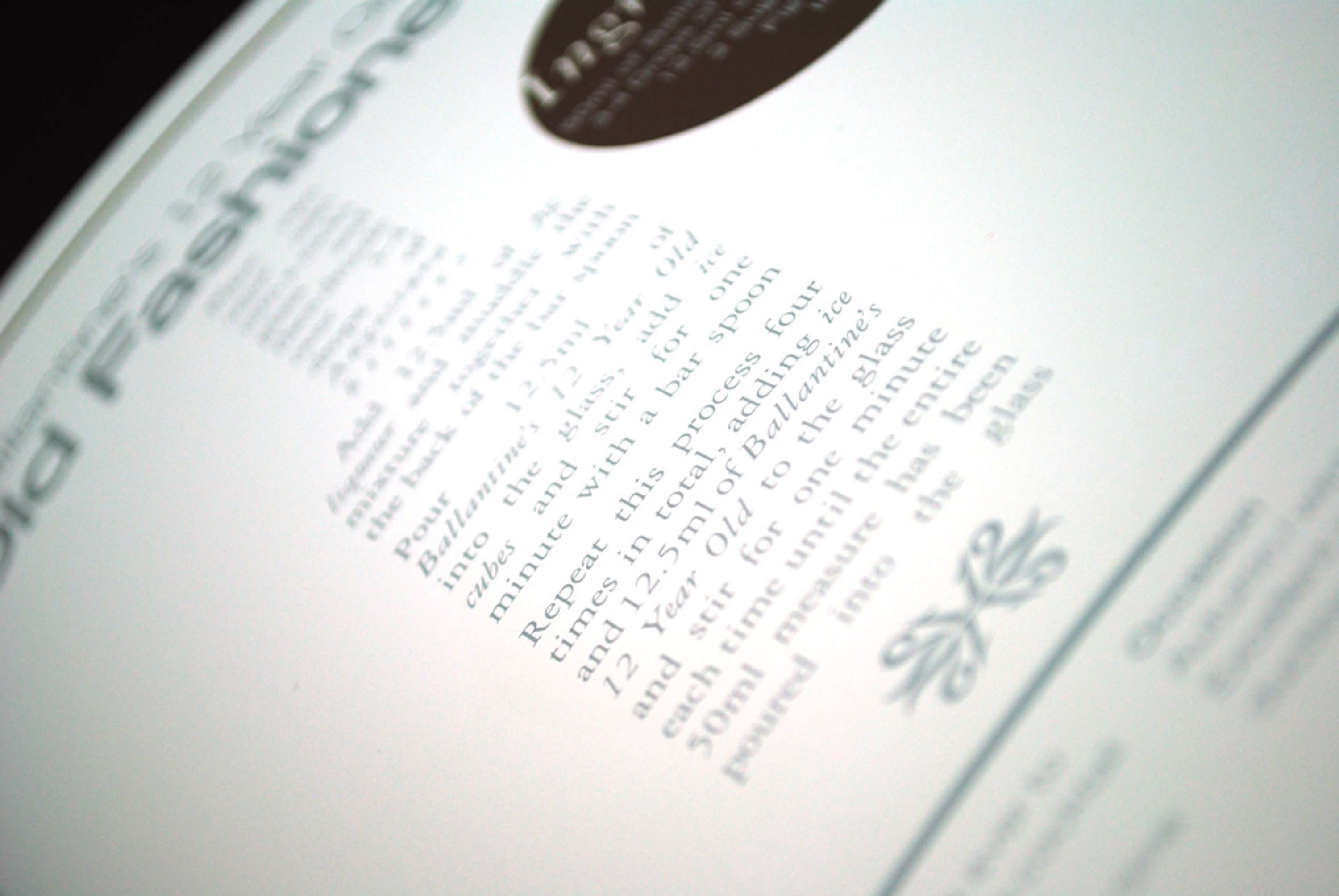 Ballantines Cocktail Book by Craig Brooks