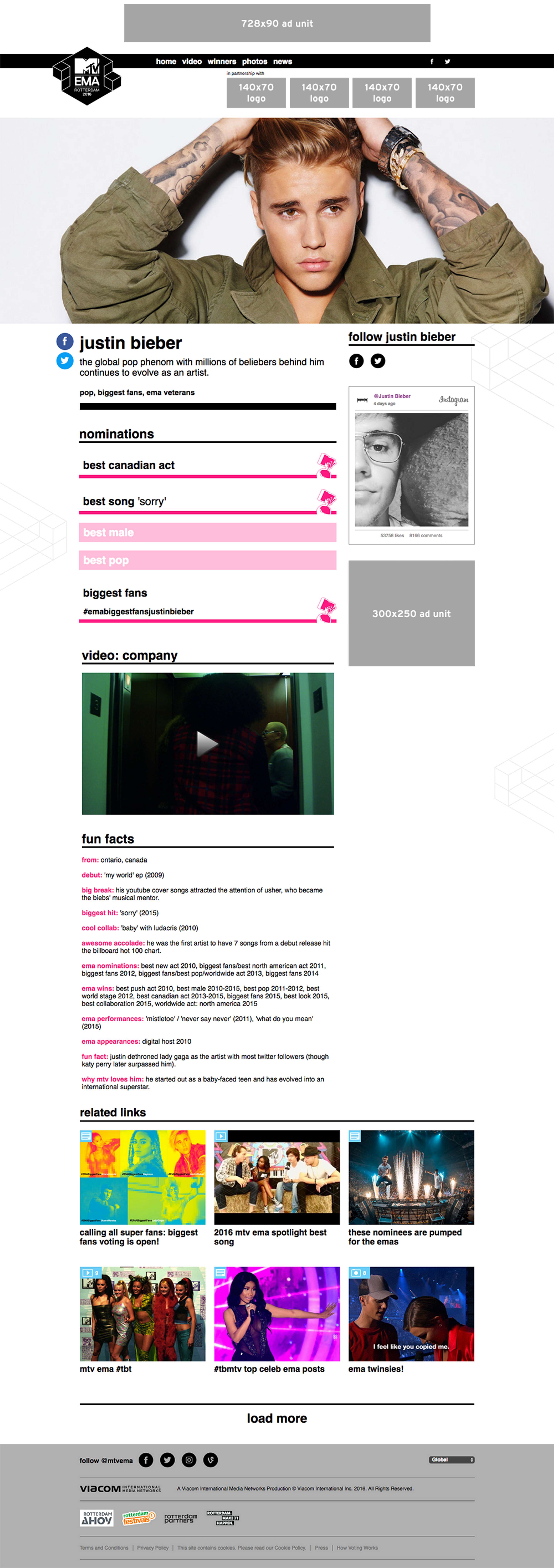 MTV EMA Design by Elizabeth Starkey