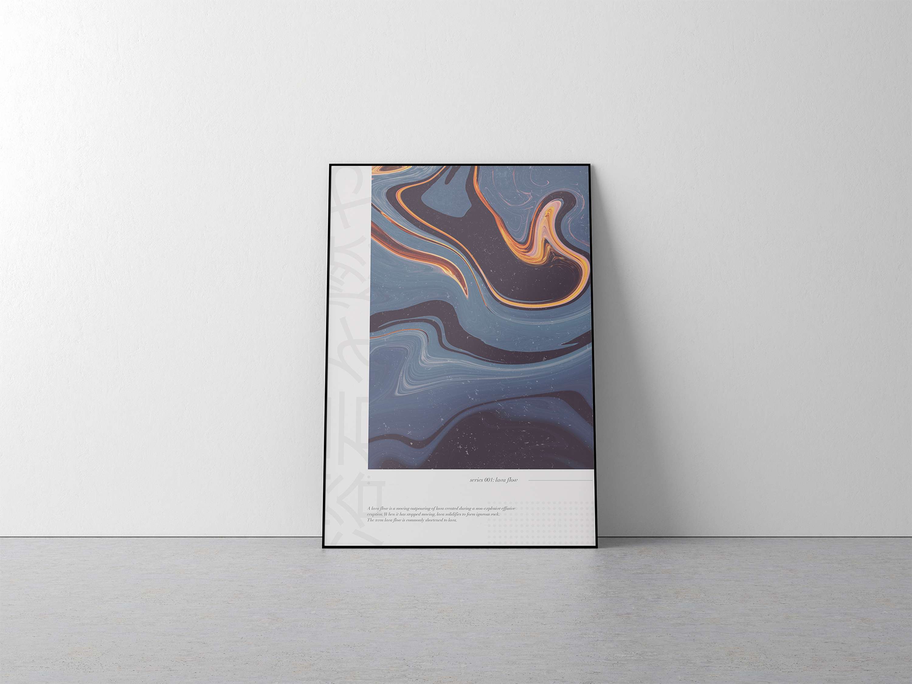 Lava Flow Poster Design Series by Abbie Edwards