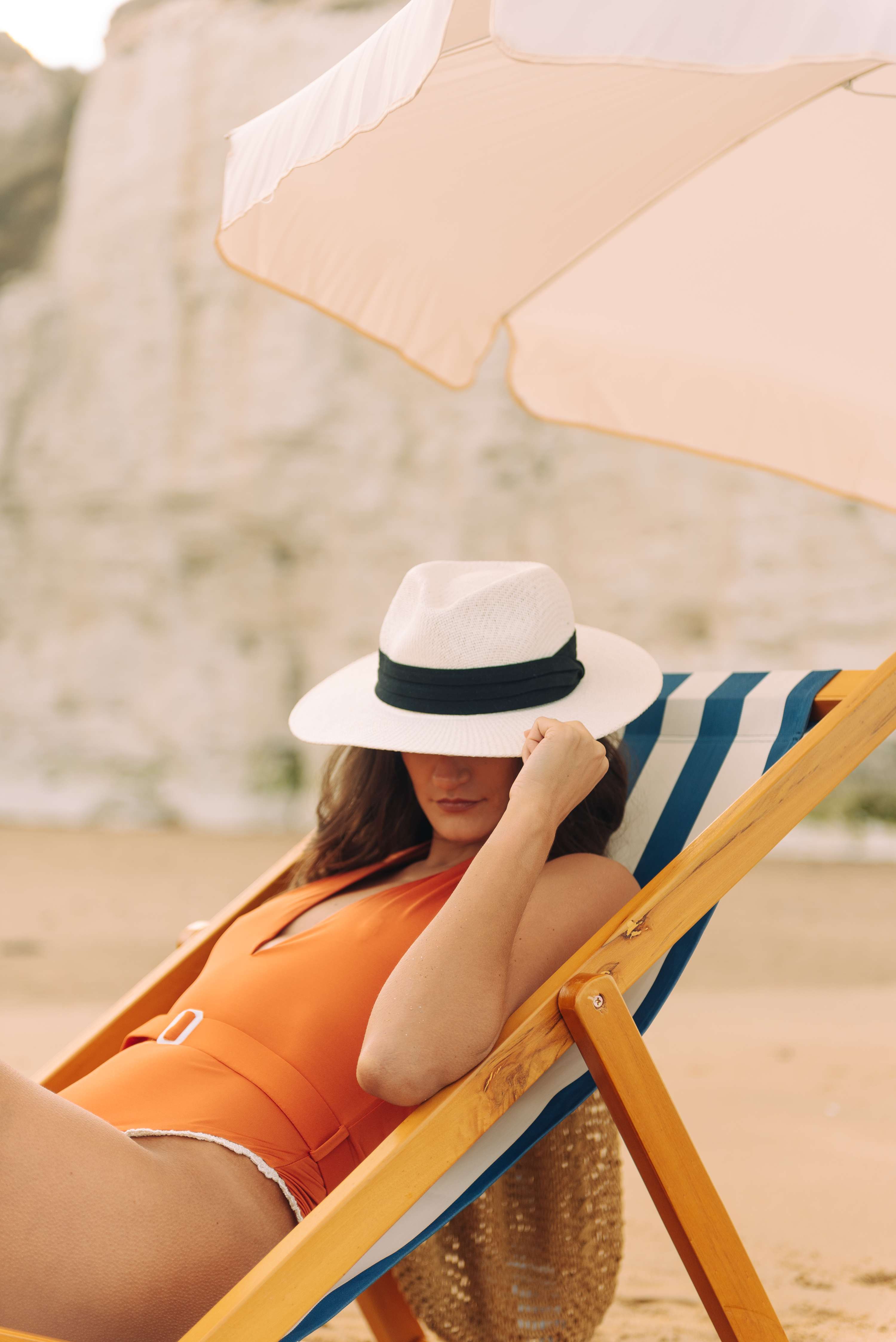 Amie Lou London swimwear campaign by Roderick Lockyer