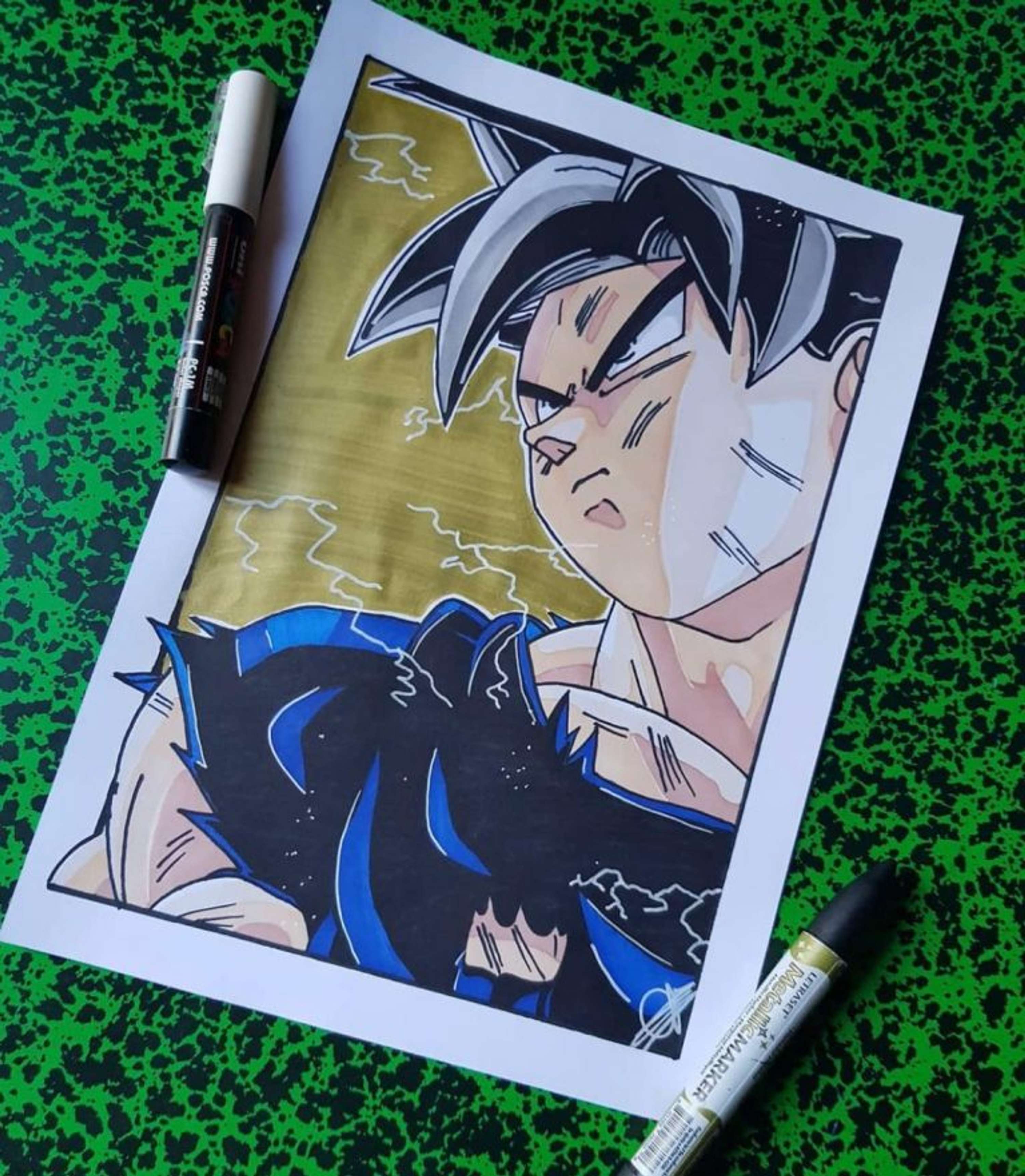 Como desenhar o Goku