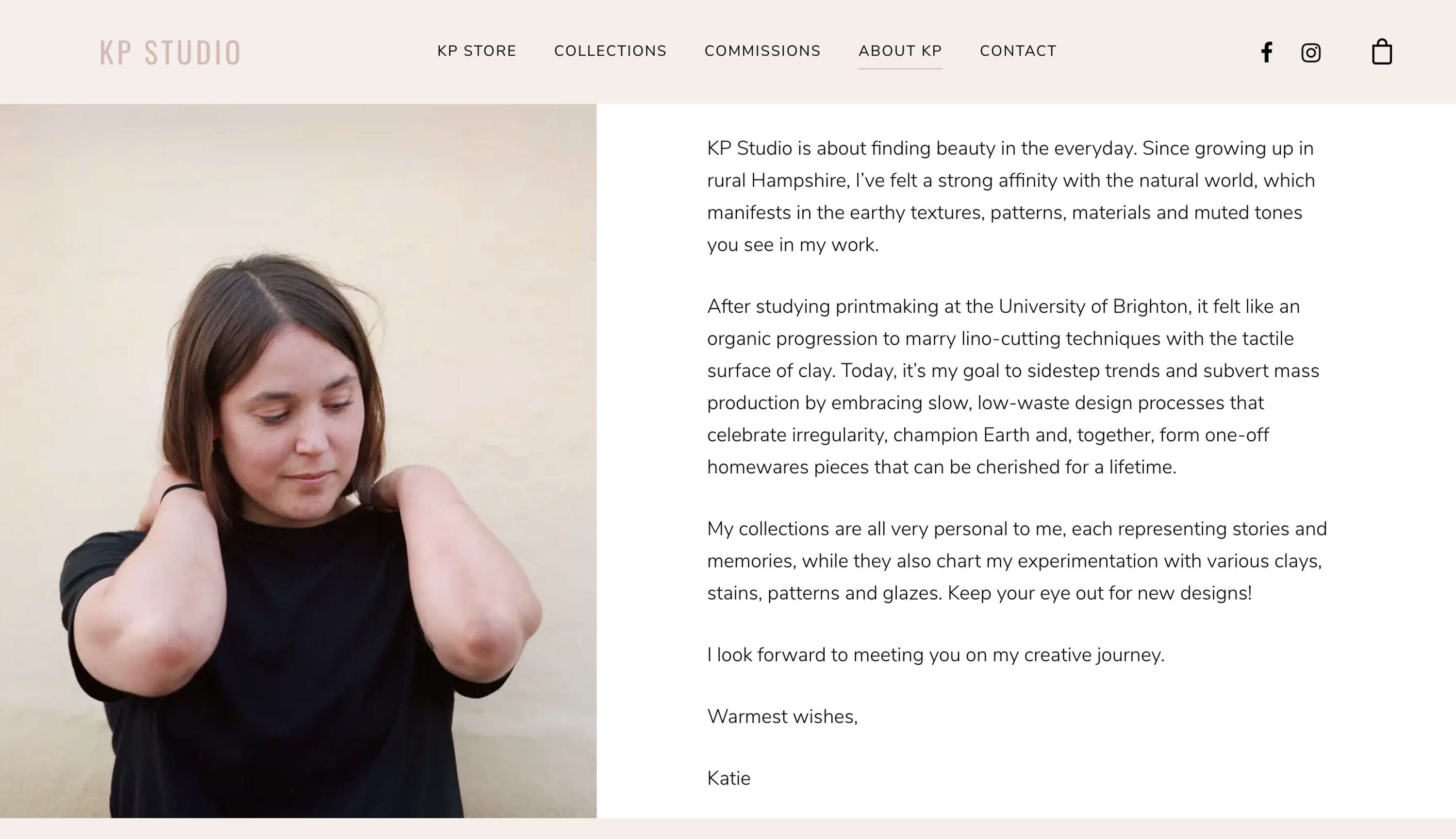 KP Studio: Web Copy by Rae Boocock