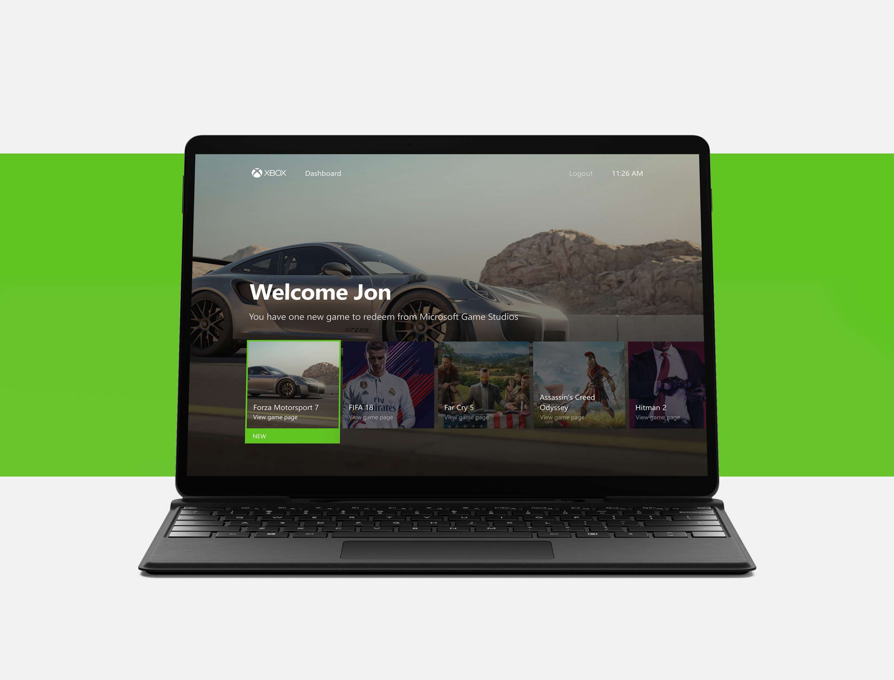 Digital hub website design for Xbox by Jon Quayle