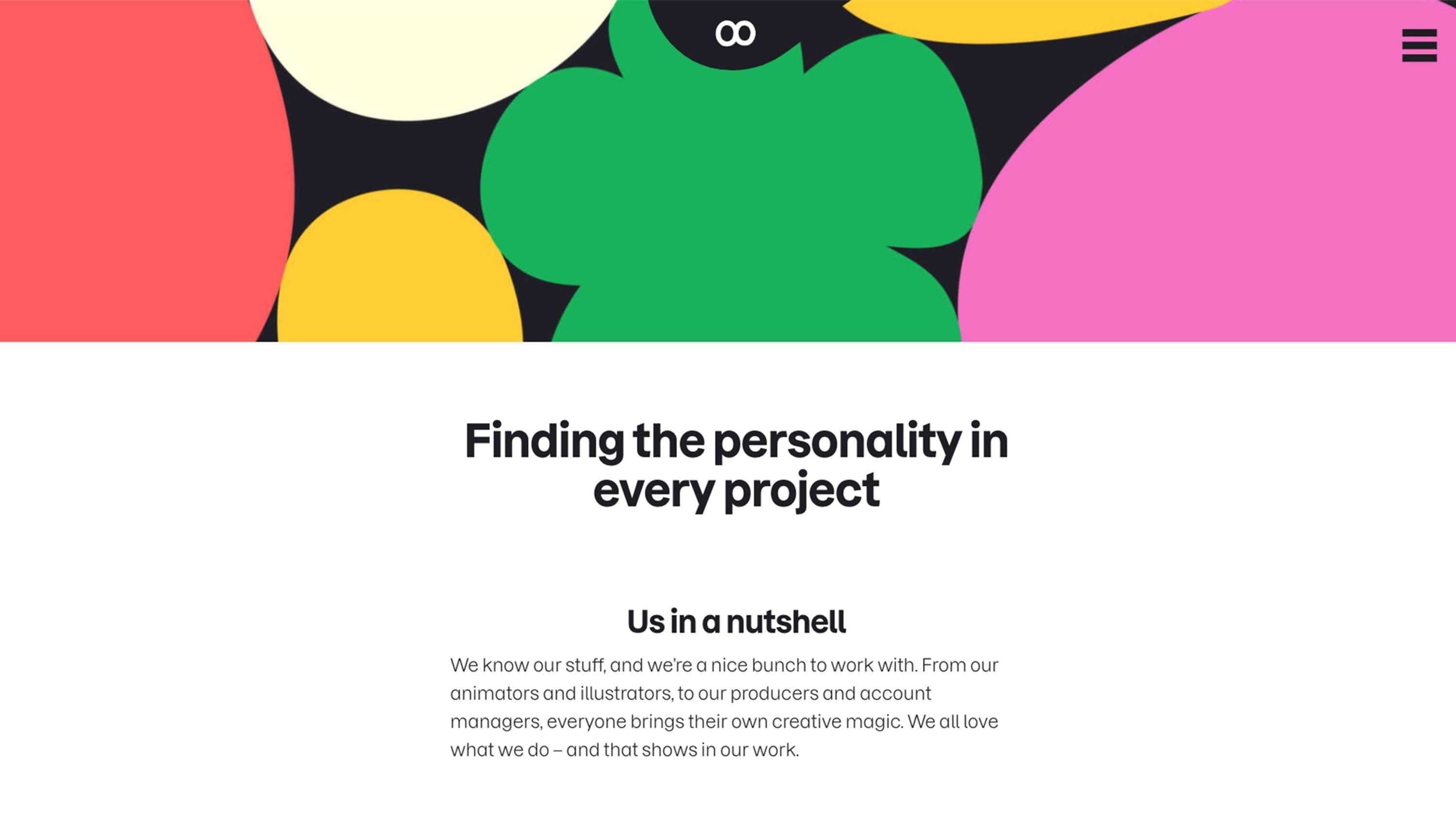 Animade – verbal identity and website by Mike Reed