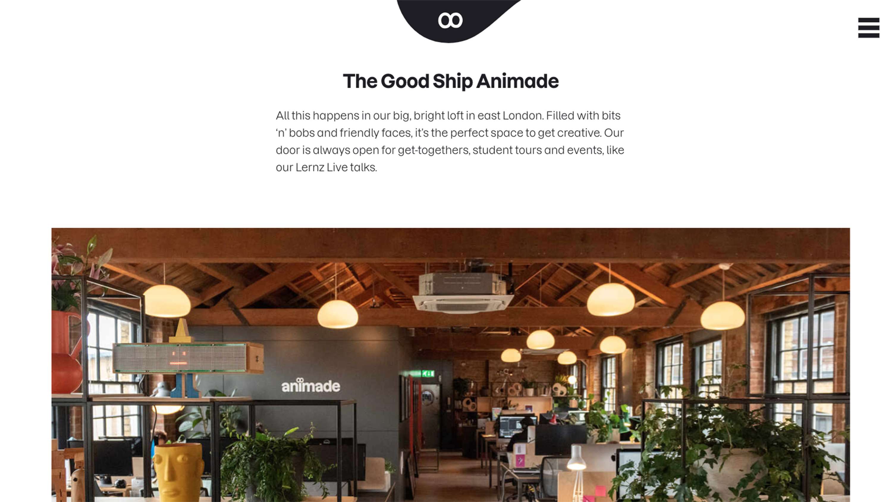 Animade – verbal identity and website by Mike Reed
