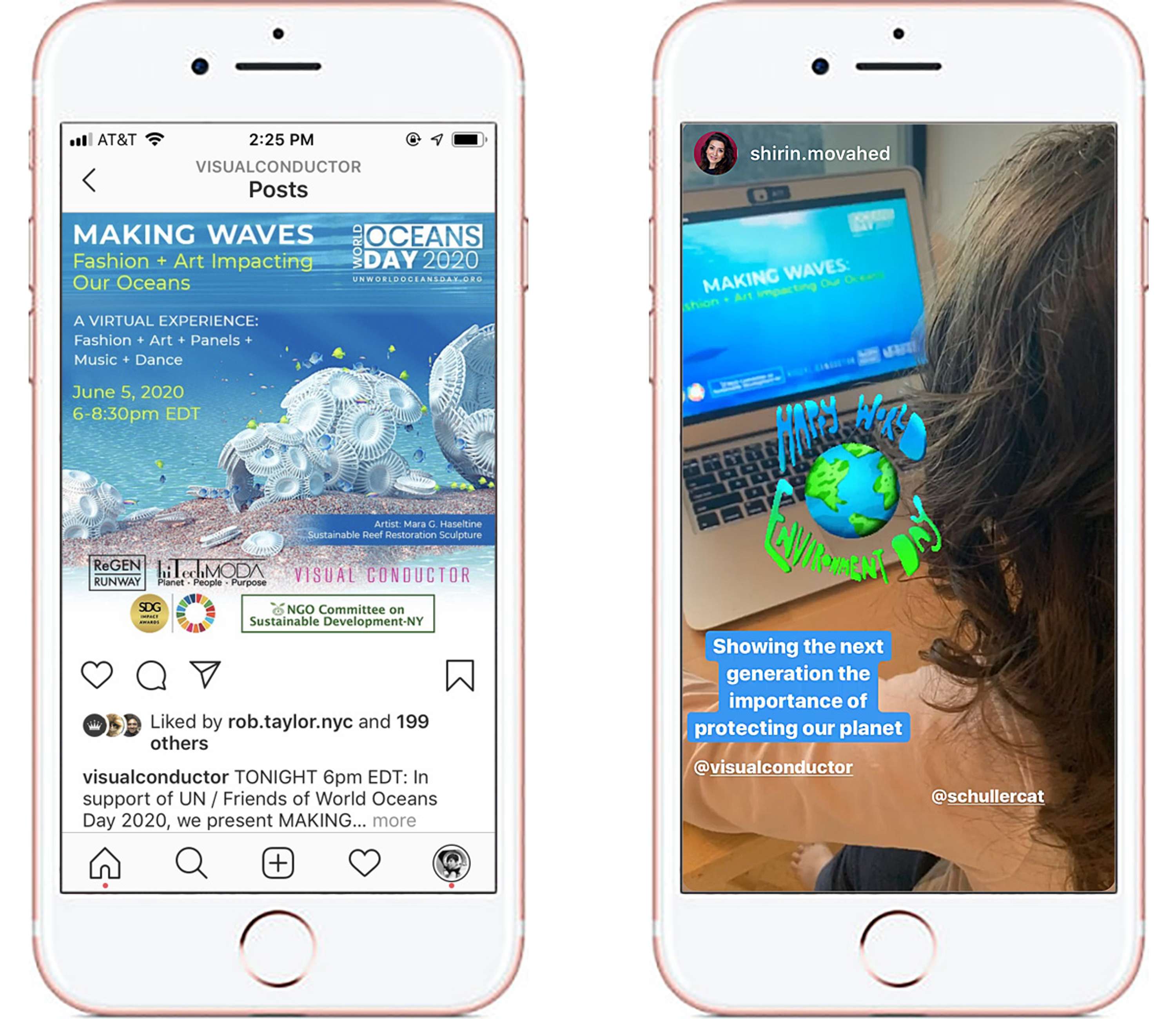UN / World Oceans Day — MAKING WAVES virtual event by Wendy Hu