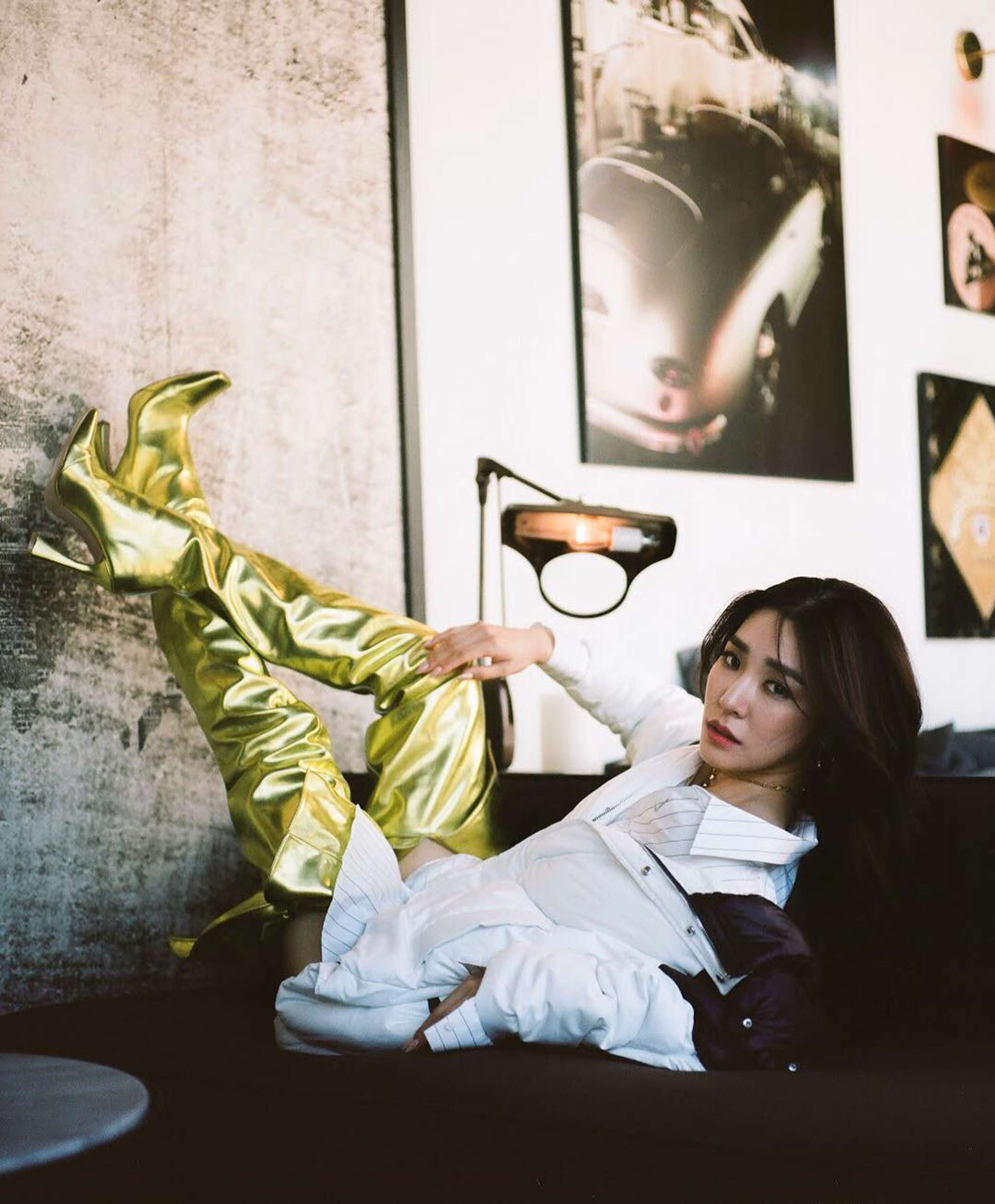 Tiffany Young feature for tmrw magazine "Butterfly Affect" issue by Ashley Morris