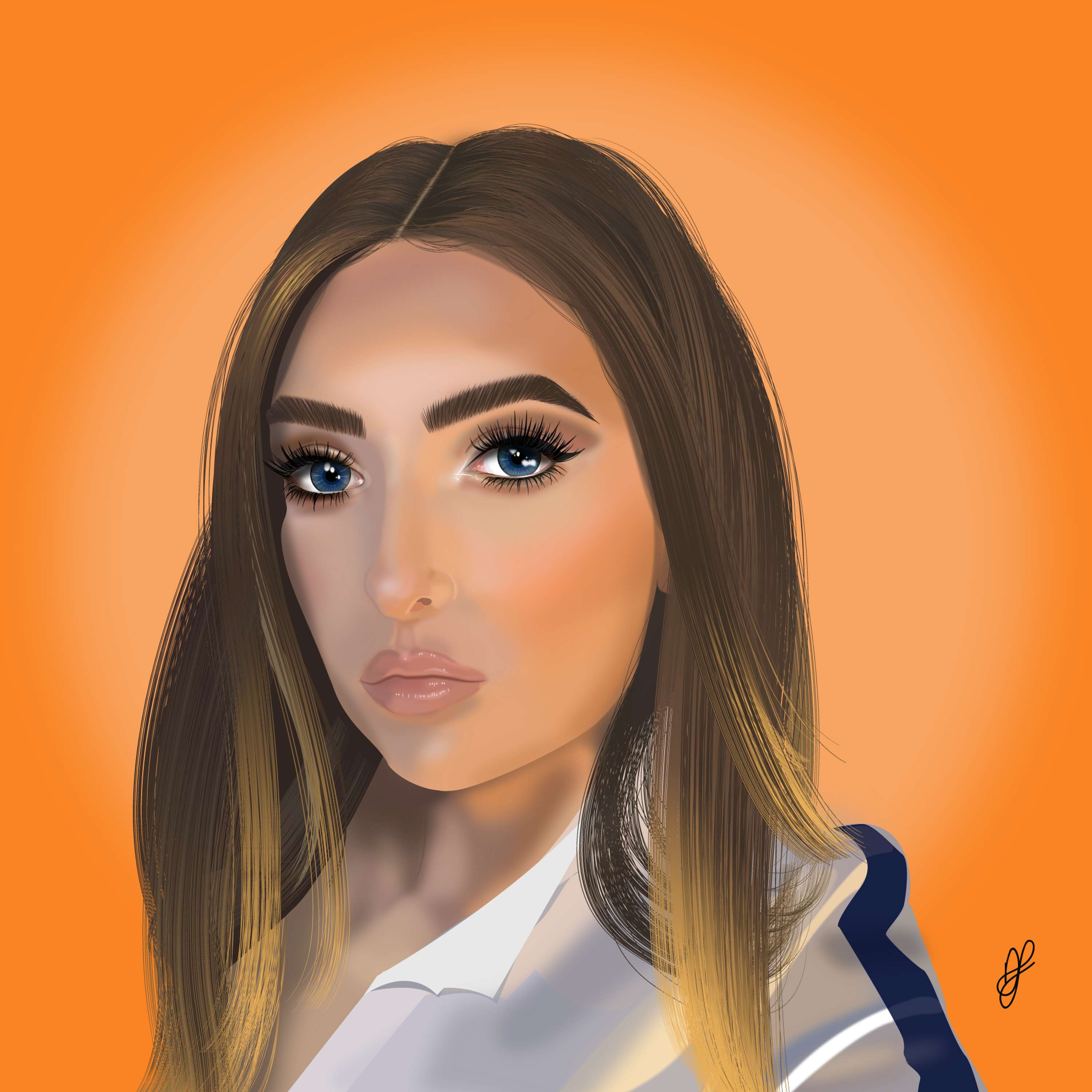 Digital Self-portrait by Alexandria Clow