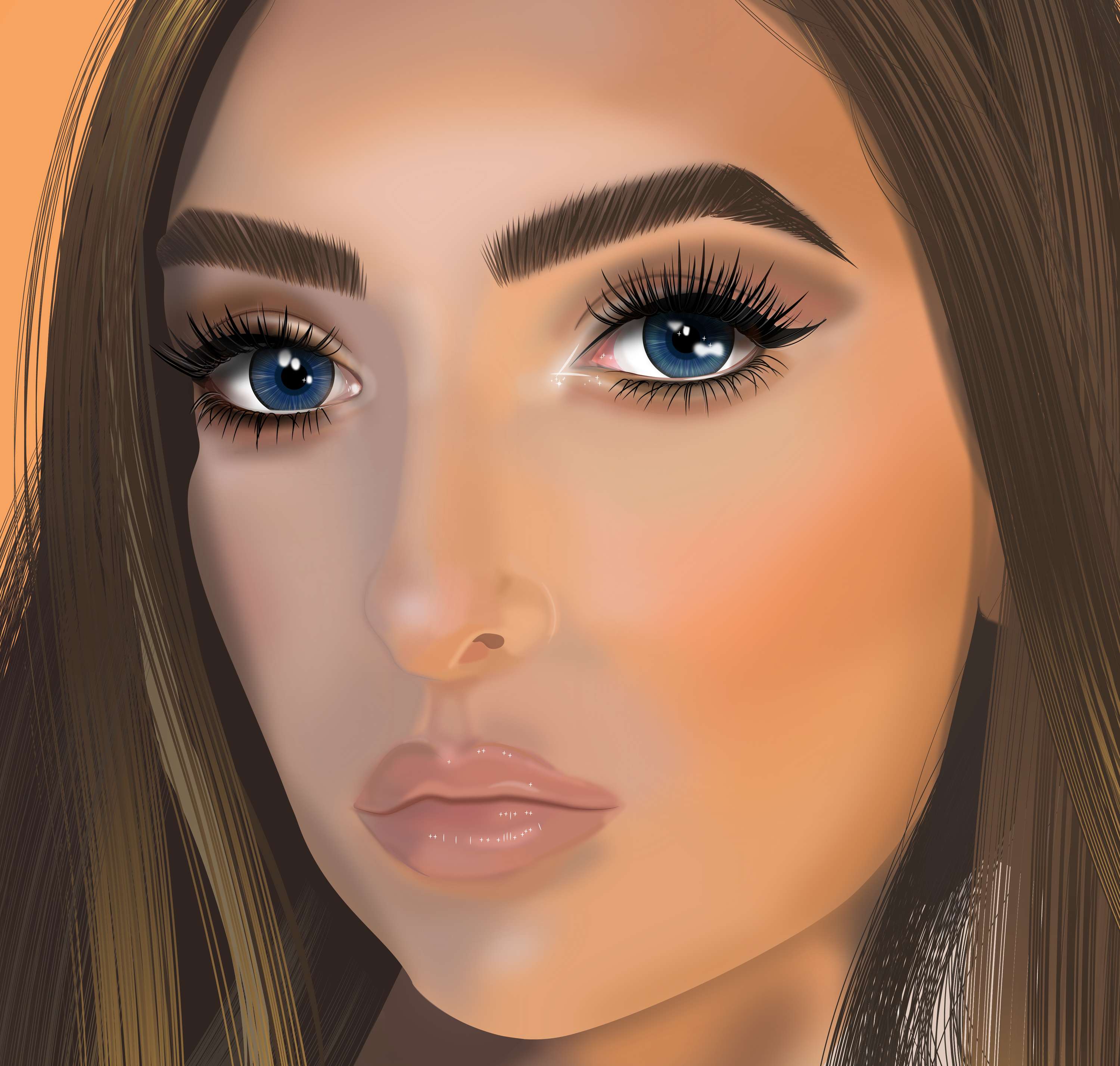 Digital Self-portrait by Alexandria Clow
