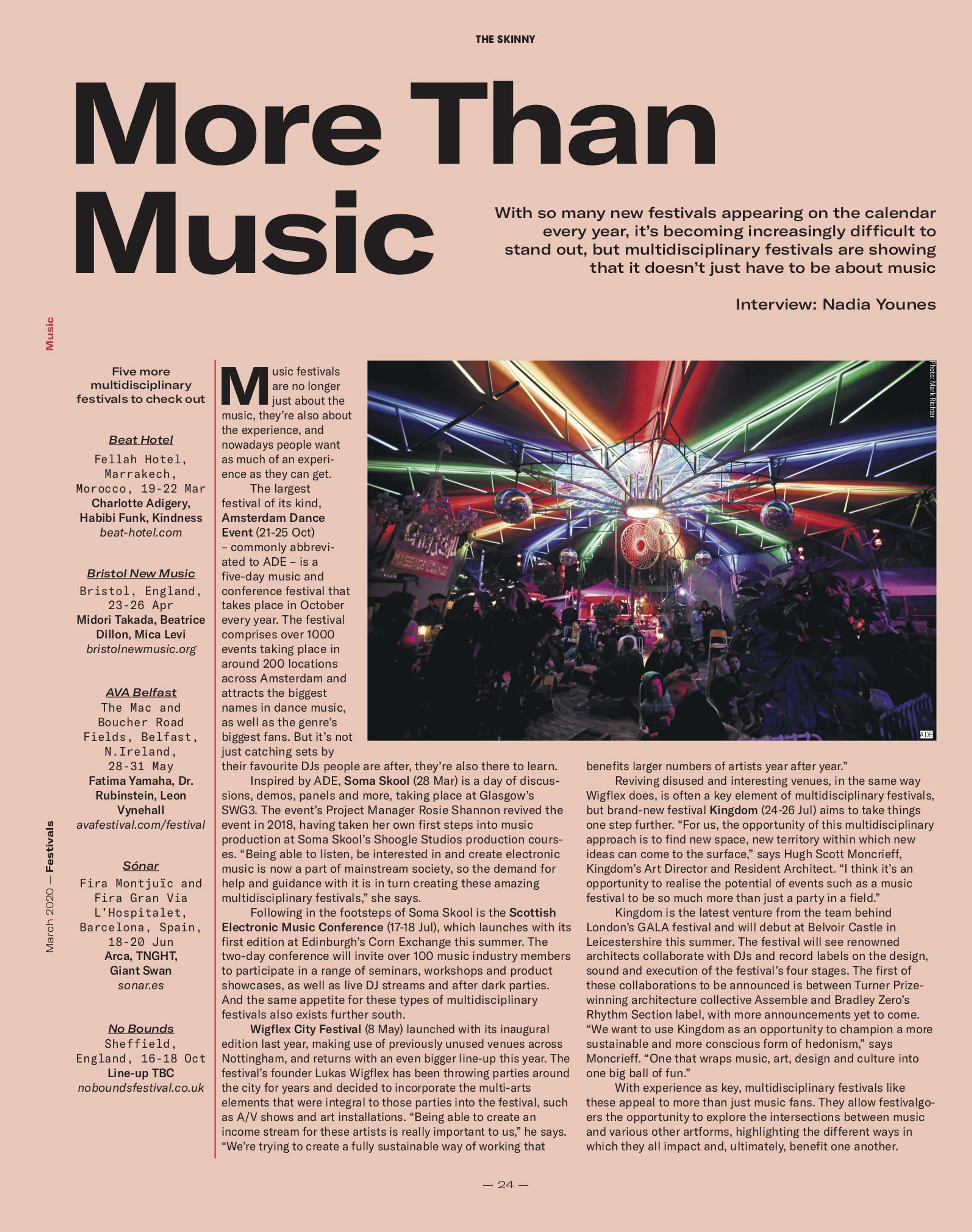 Music features by Nadia Younes