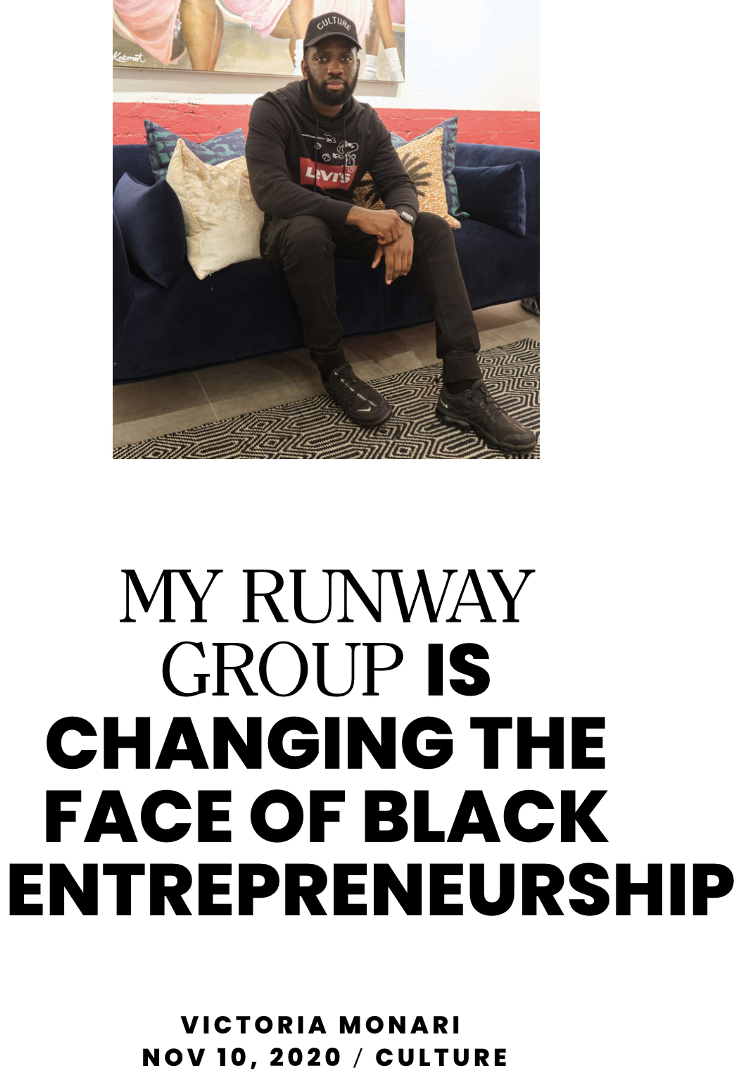 Interview for tmrw mag ft. My Runway Group Founder by Victoria Monari