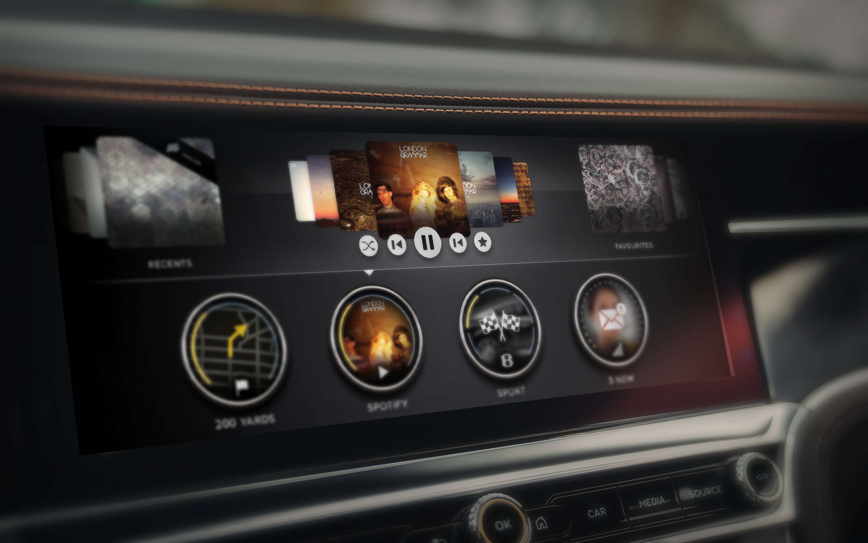 Bentley Continental GT : HMI Design by Thomas Moeller