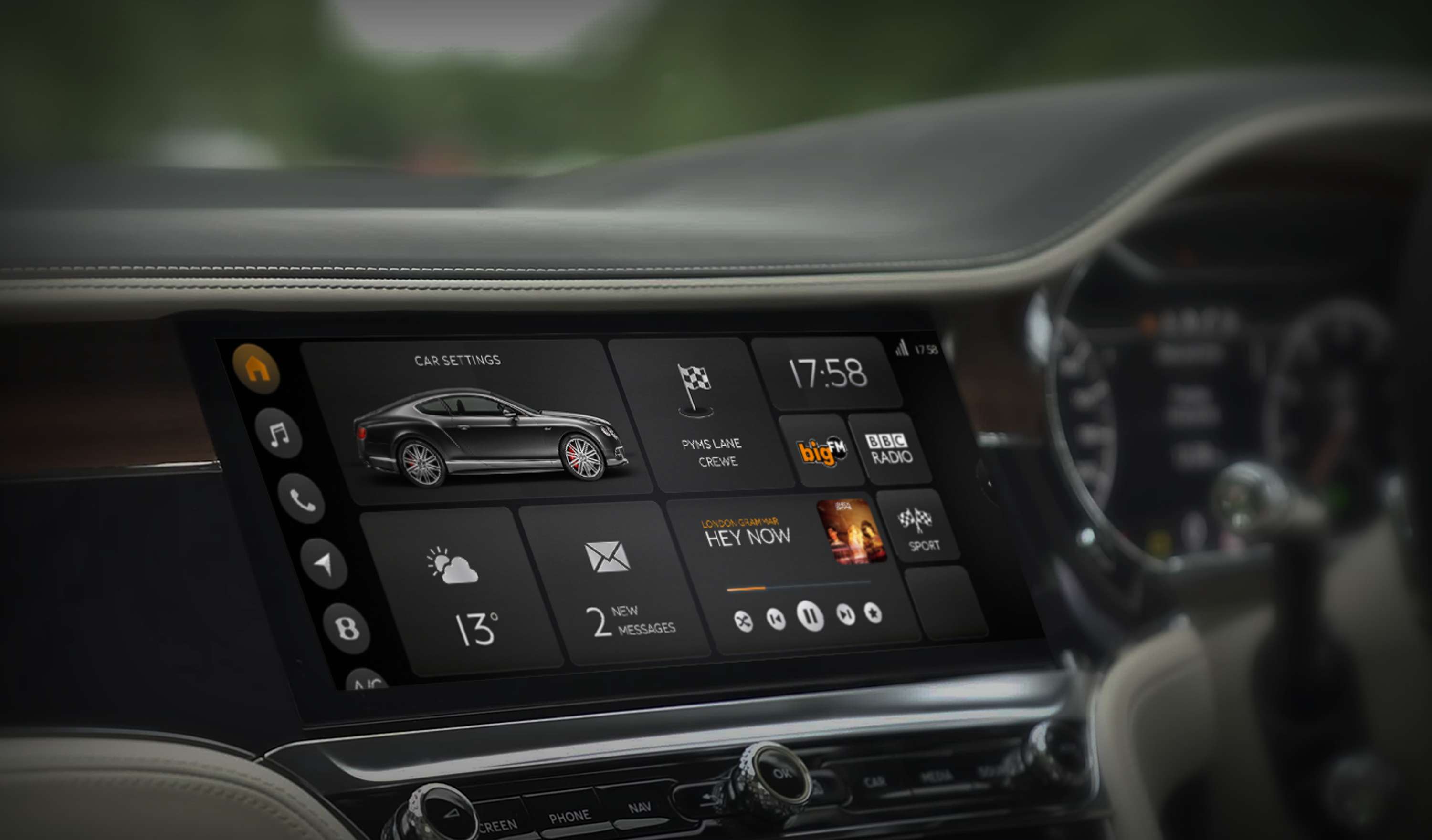 Bentley Continental GT : HMI Design by Thomas Moeller