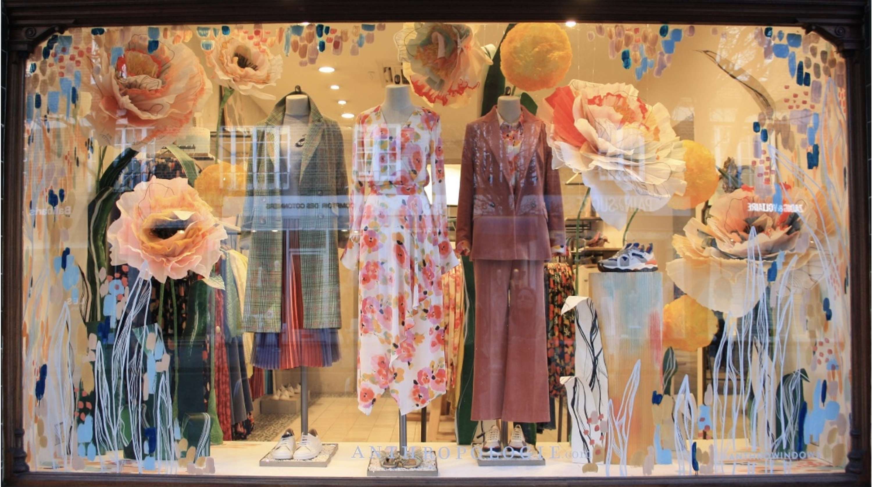 Anthropologie Blooming Window, Spring window 2020 by Megan Johnson