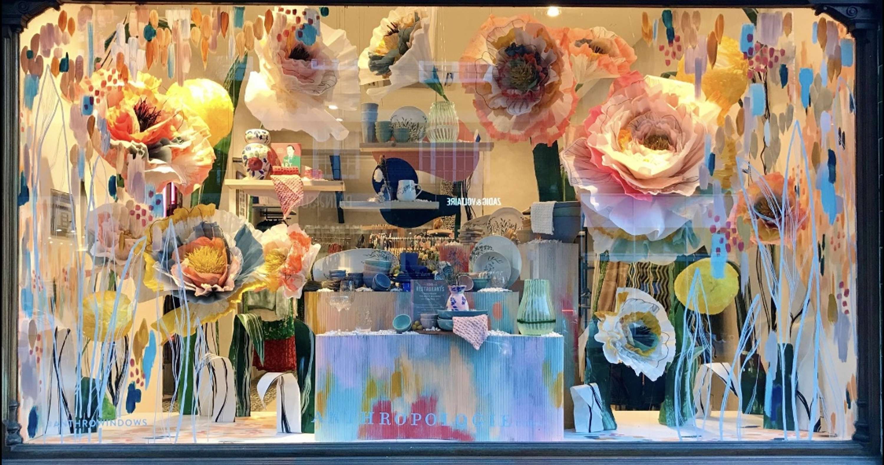 Anthropologie Blooming Window, Spring window 2020 by Megan Johnson