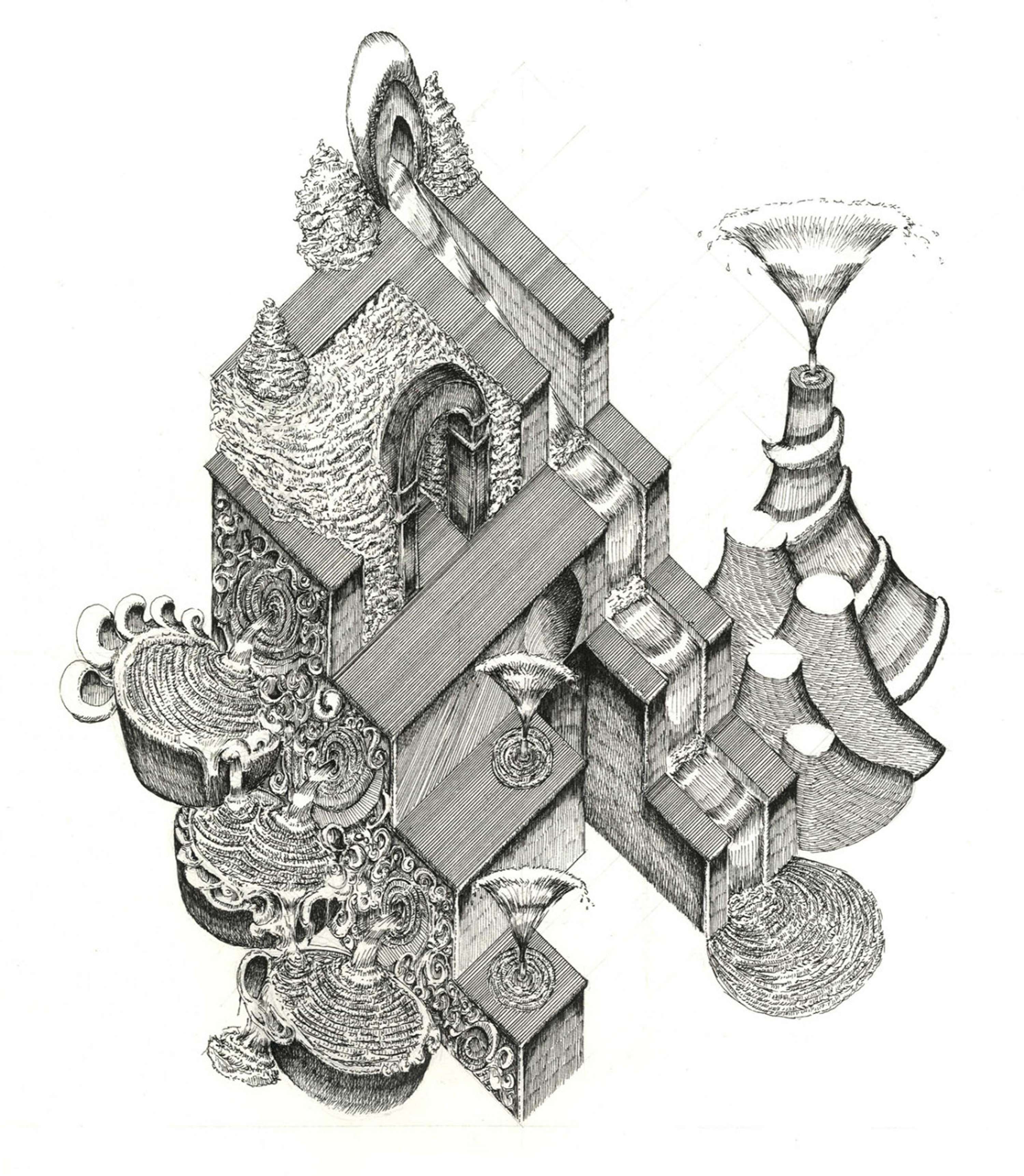 3 Architectural follies and balancing stones by Billy Valencia