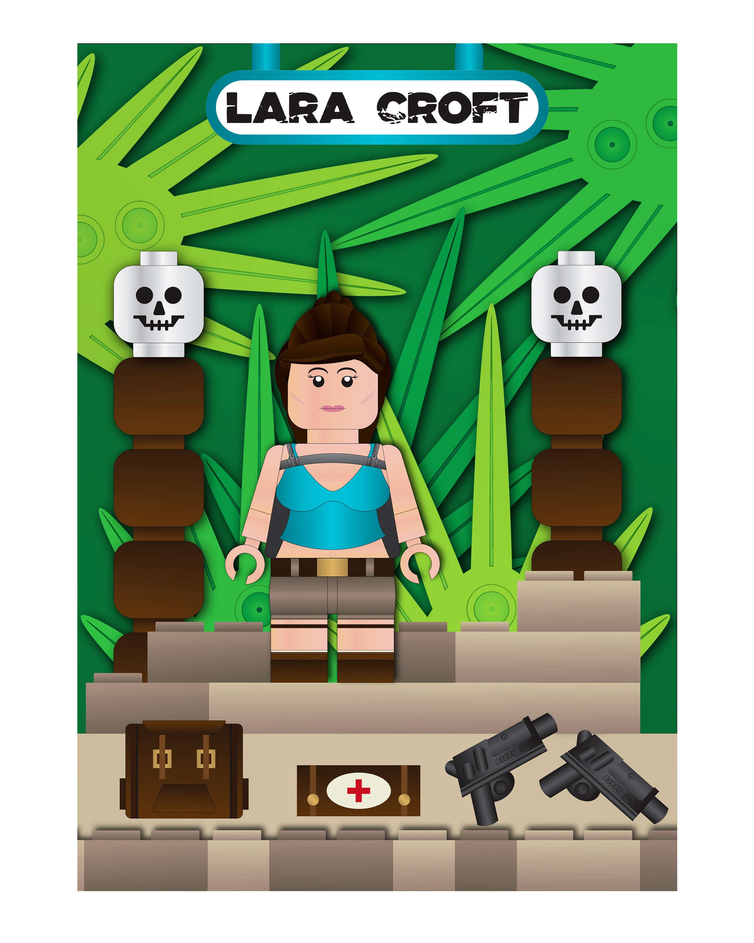 Lego Lara Croft by Lee William Dalgleish
