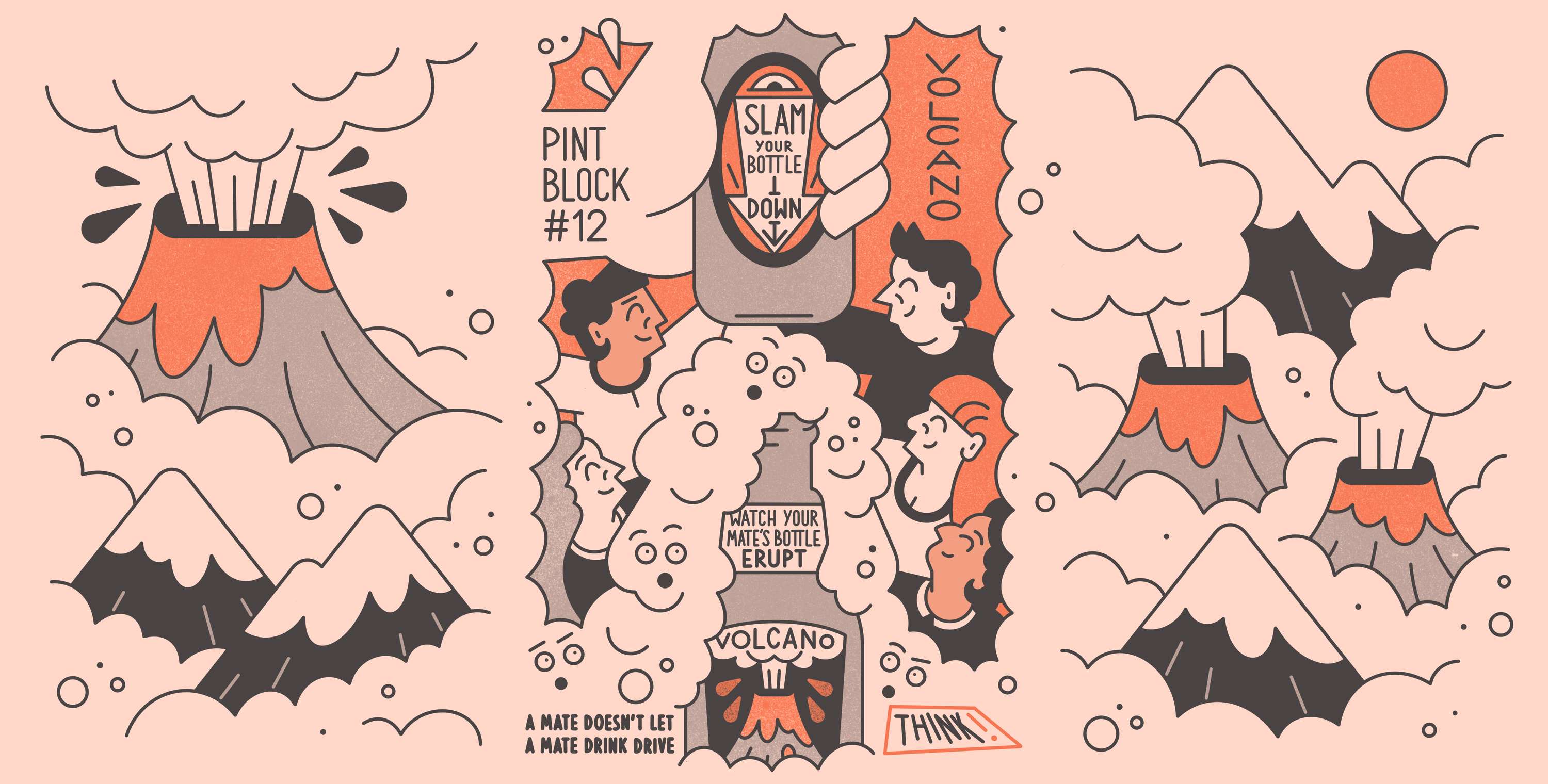 Think! Pint Block by Alasdair Spencer