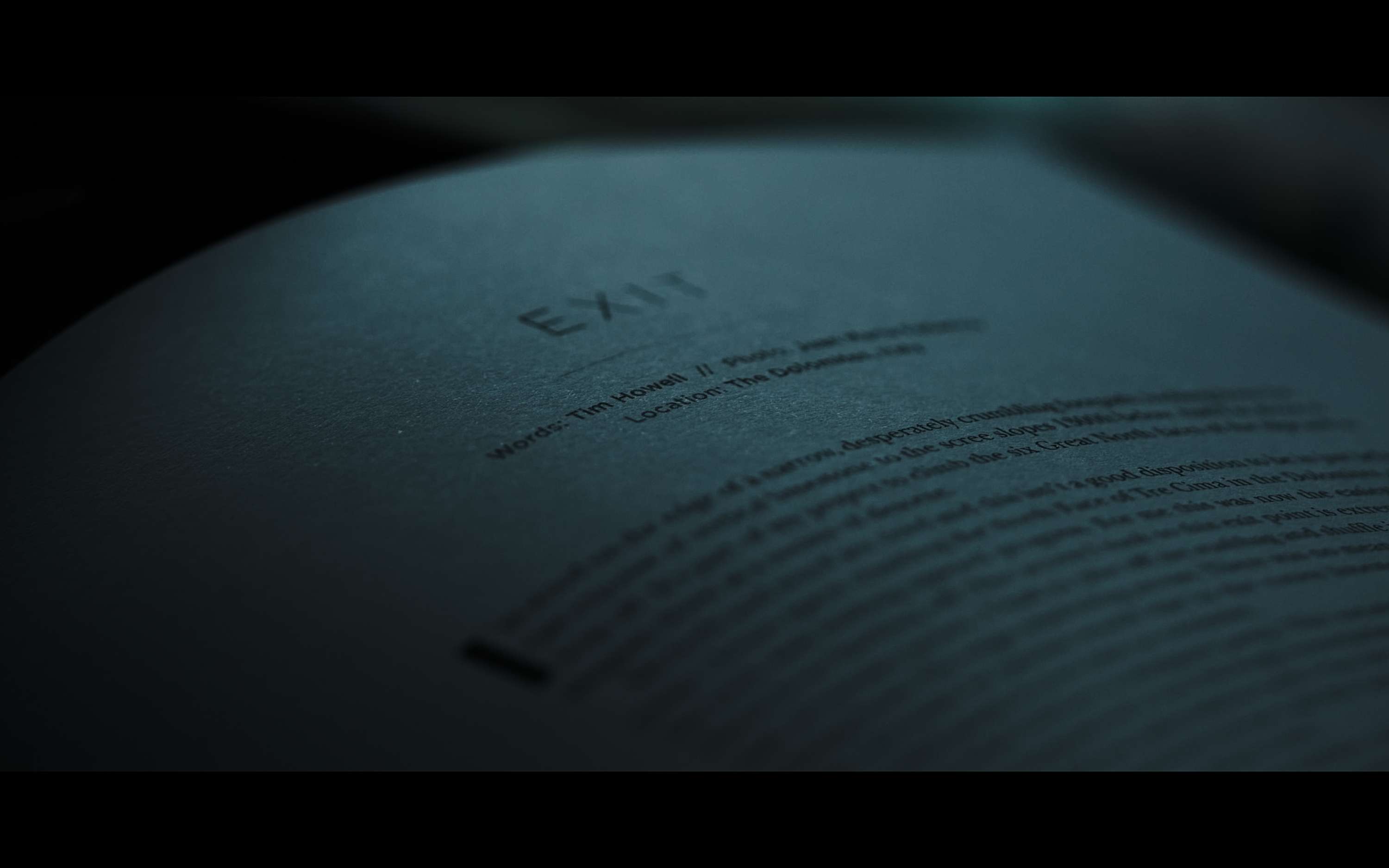Exit Point | Tim Howell by KYLE MACFADZEAN