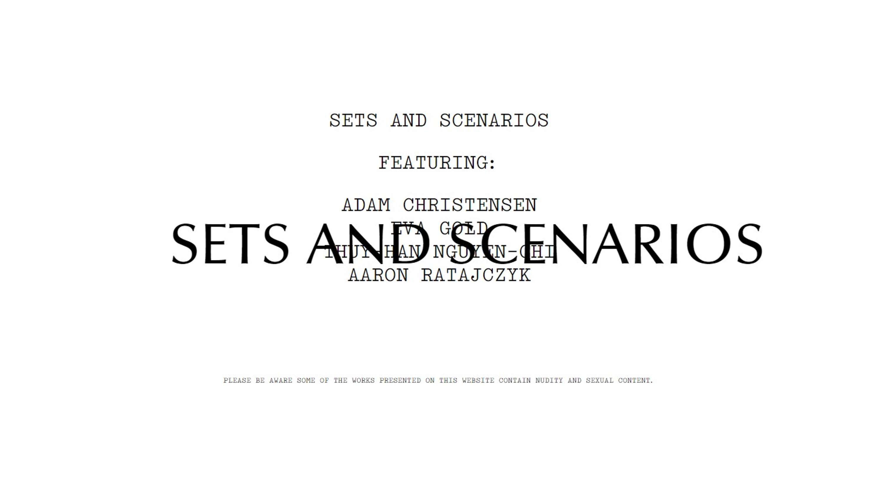 Sets & Scenarios by Lindsey Wiercioch