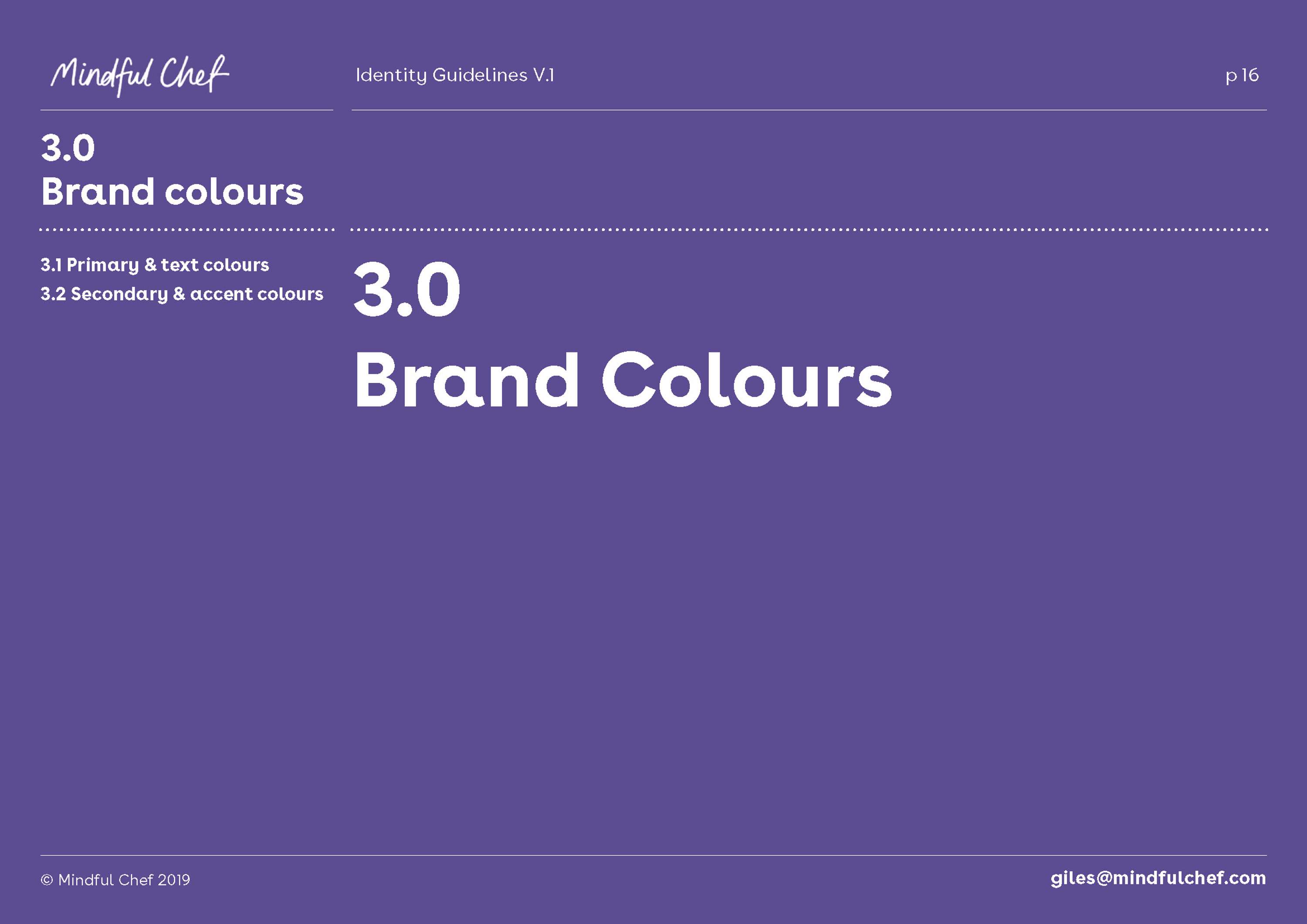 Mindful Chef - Brand Guidelines by Ana Rojas