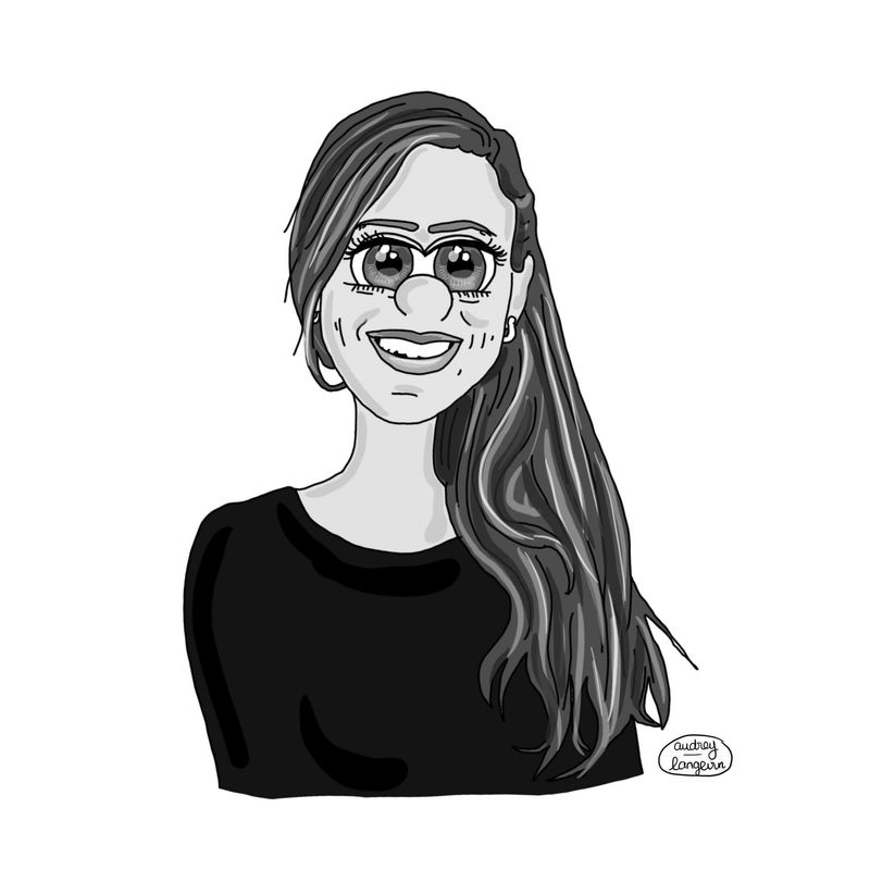 A cartoon for a profile picture by Audrey Langevin
