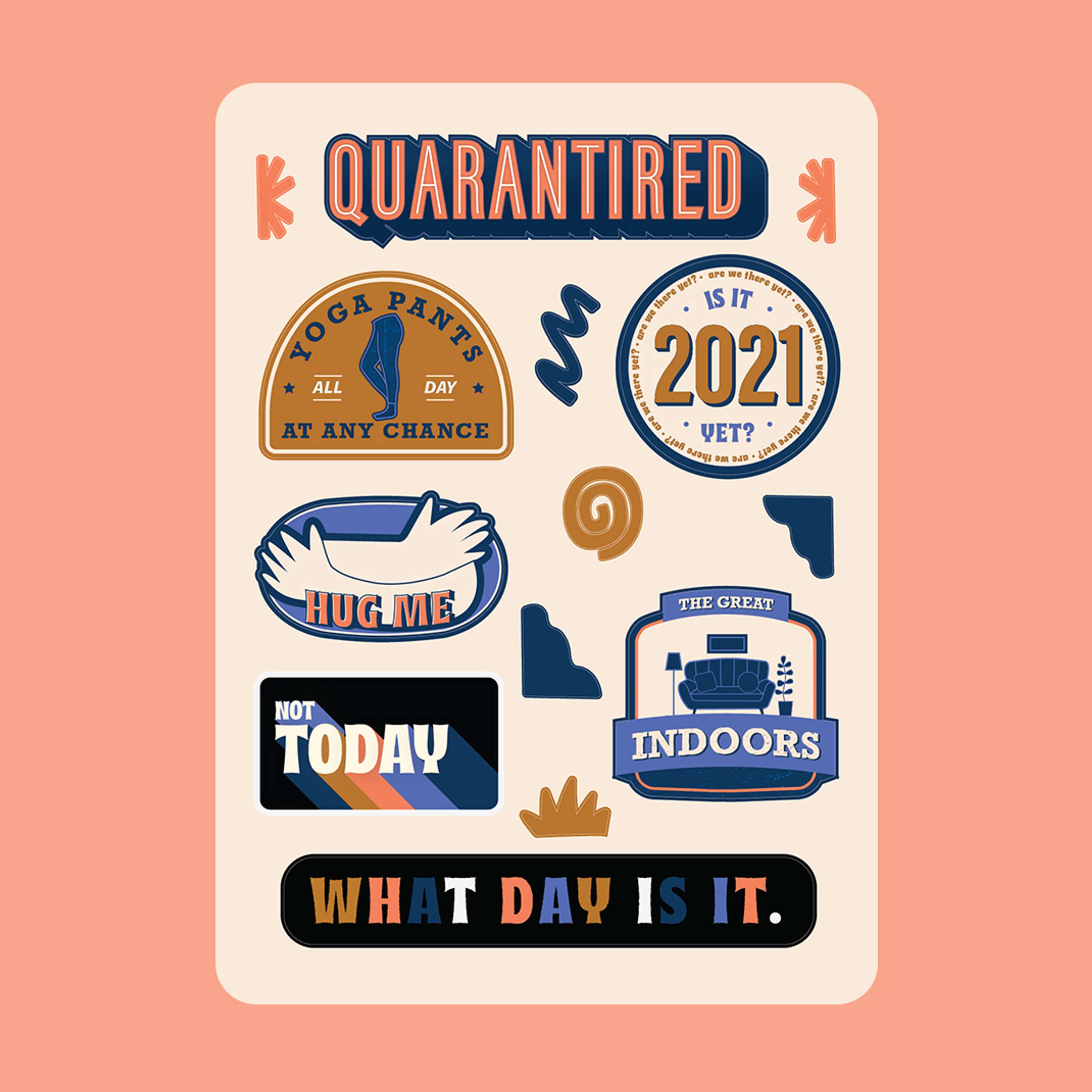 Quarantired Stickers by Nuria Quero Bellosta