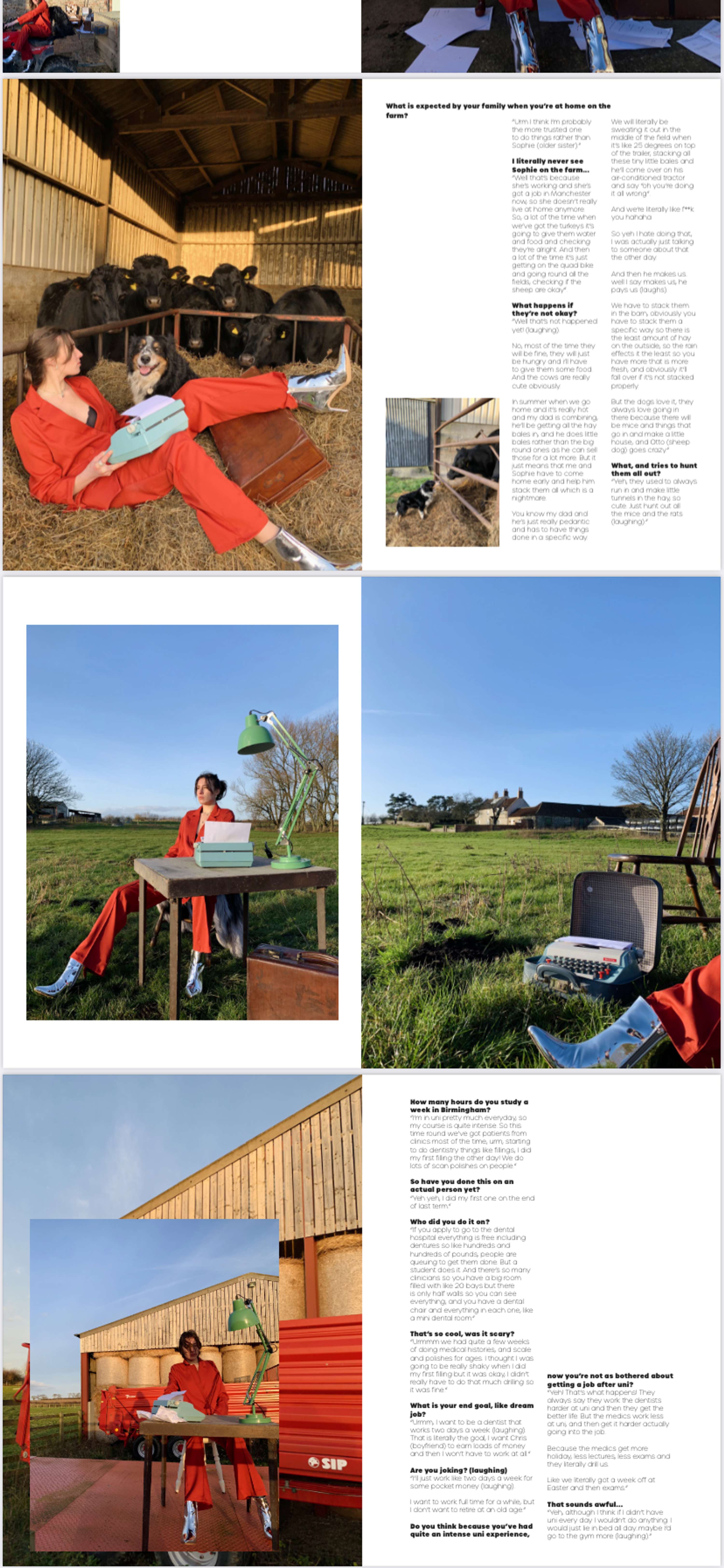 University project, creating a magazine insert for ASOS in relation to diversity by Rosie Taylor