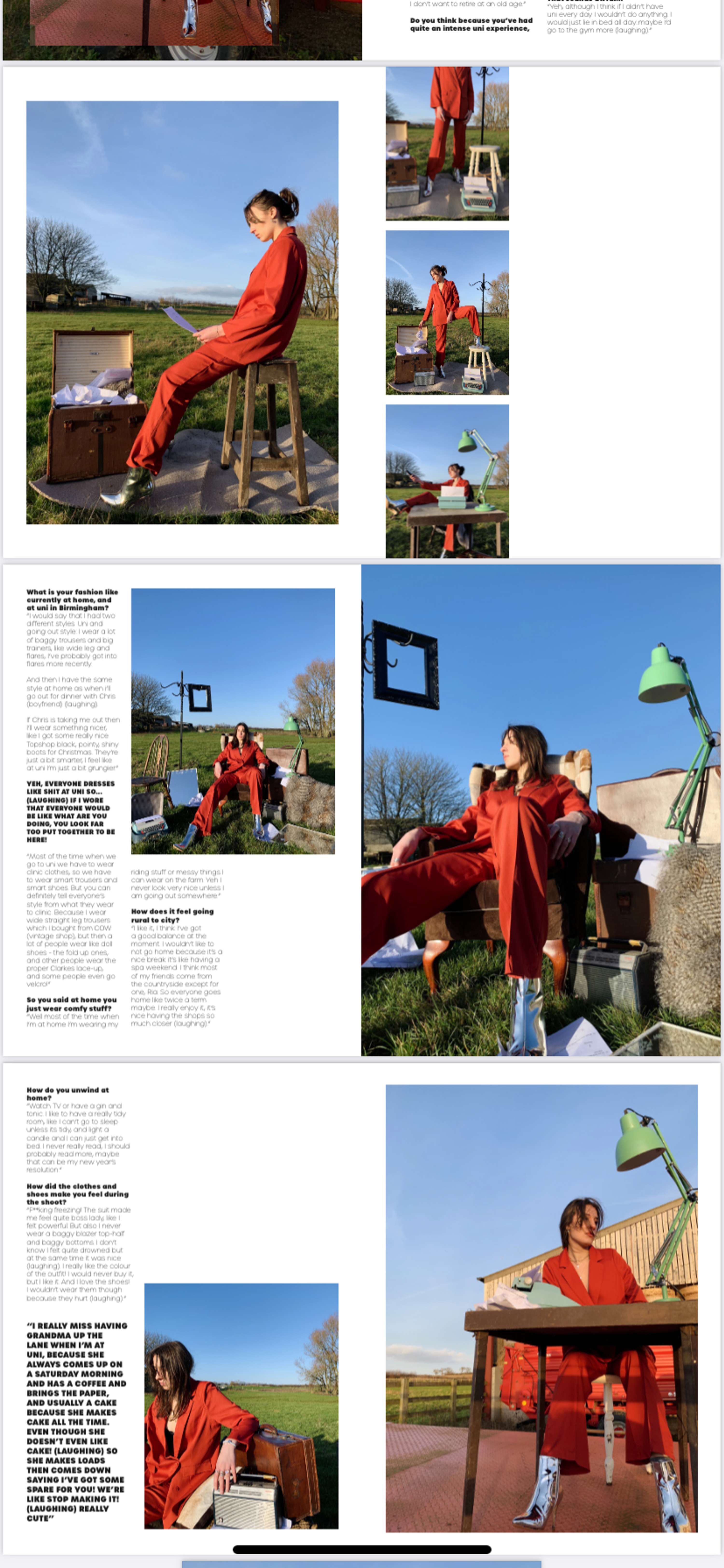University project, creating a magazine insert for ASOS in relation to diversity by Rosie Taylor