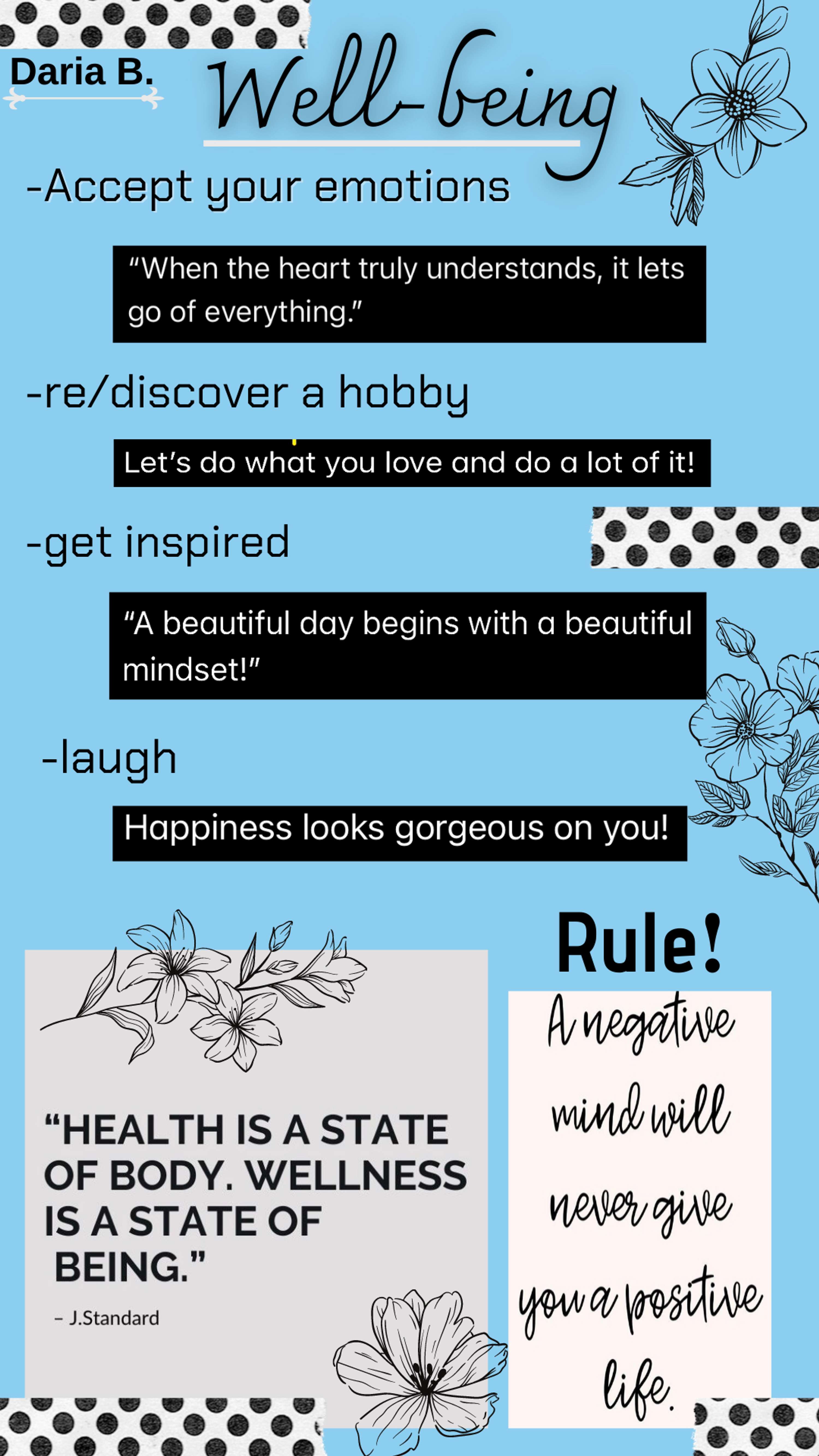 Well-being -> editing in Canva by Daria Boariu