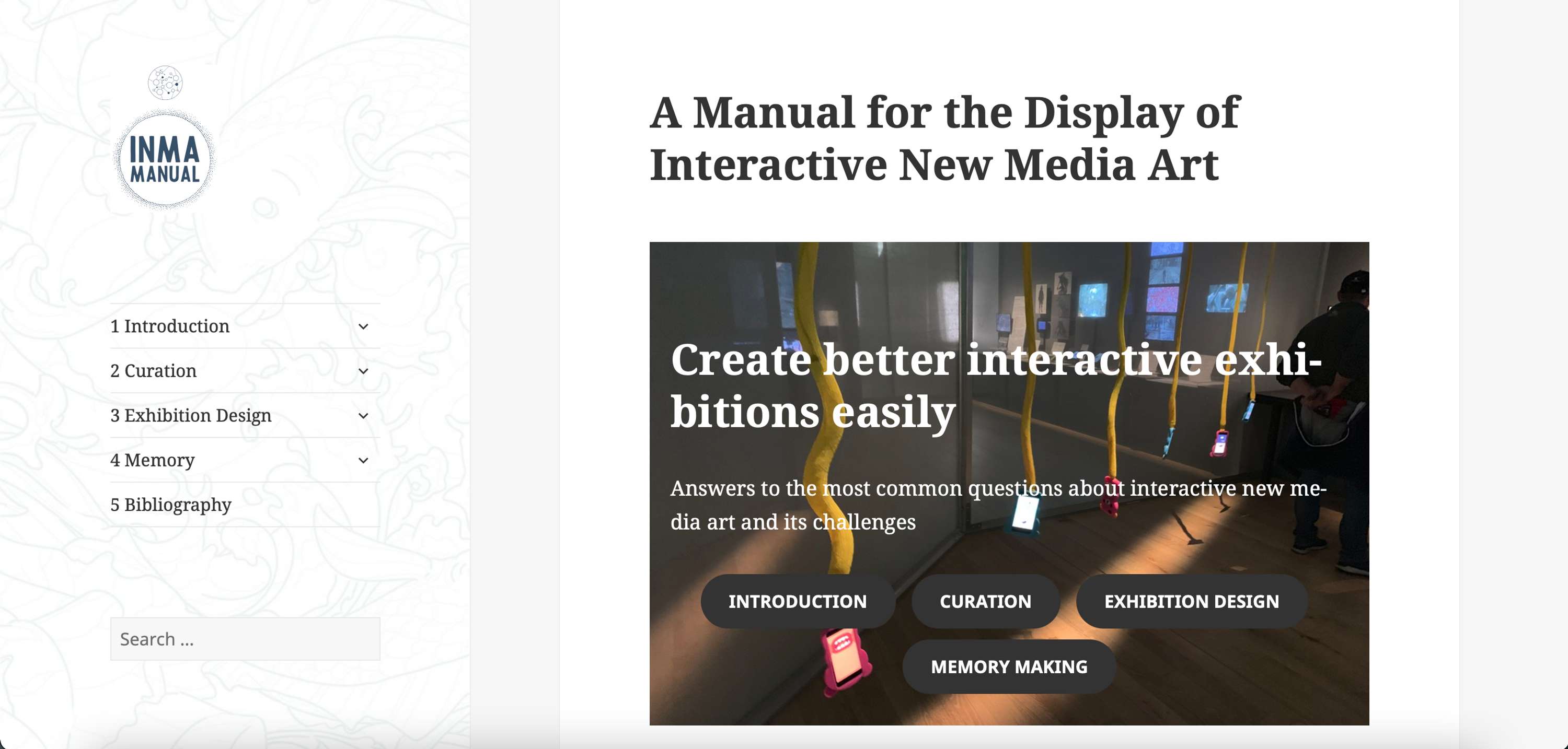 The Manual for the Curation and Display of Interactive New Media Art by Rene G. Cepeda