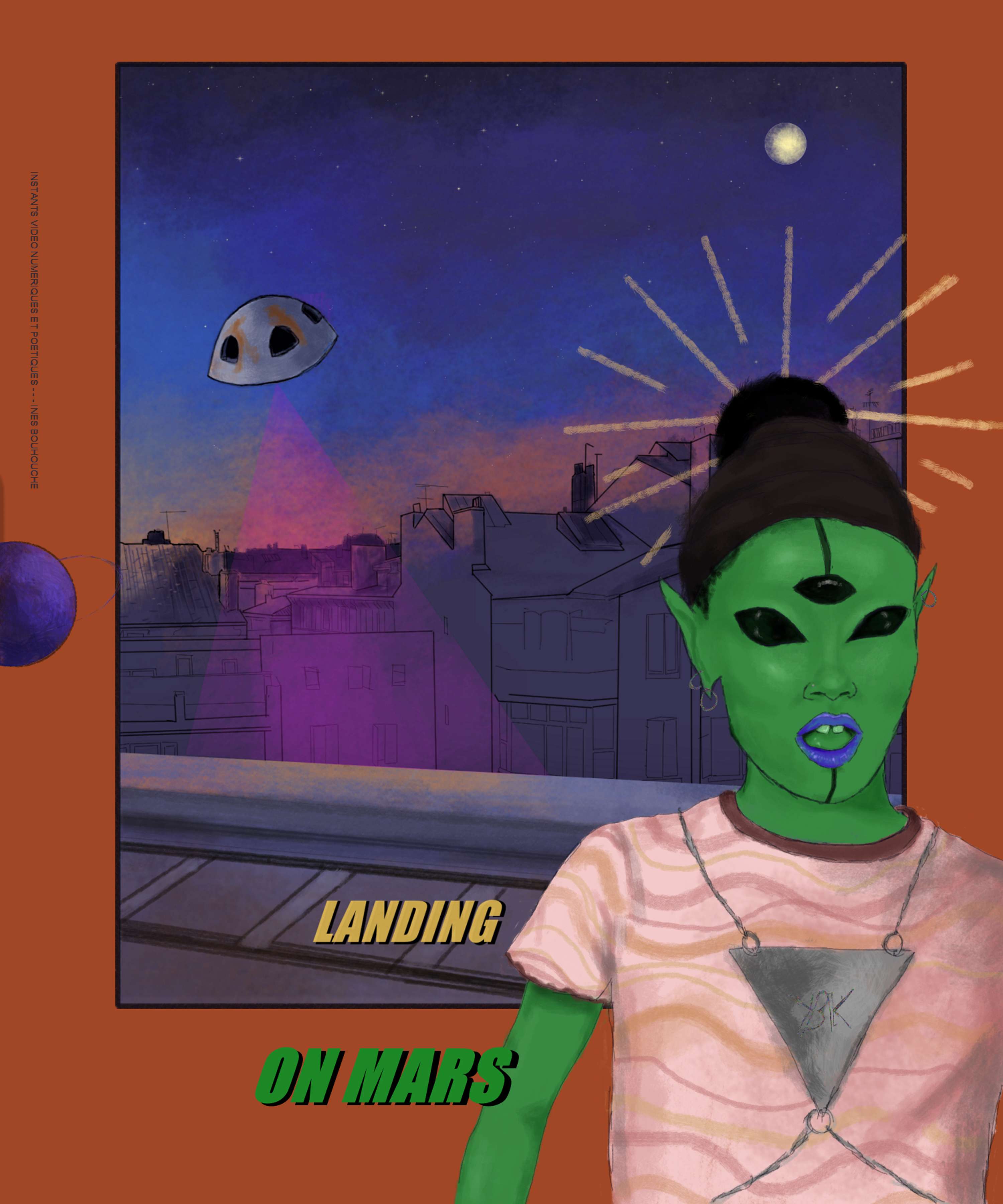 Landing on Mars by Ines Bouhouche