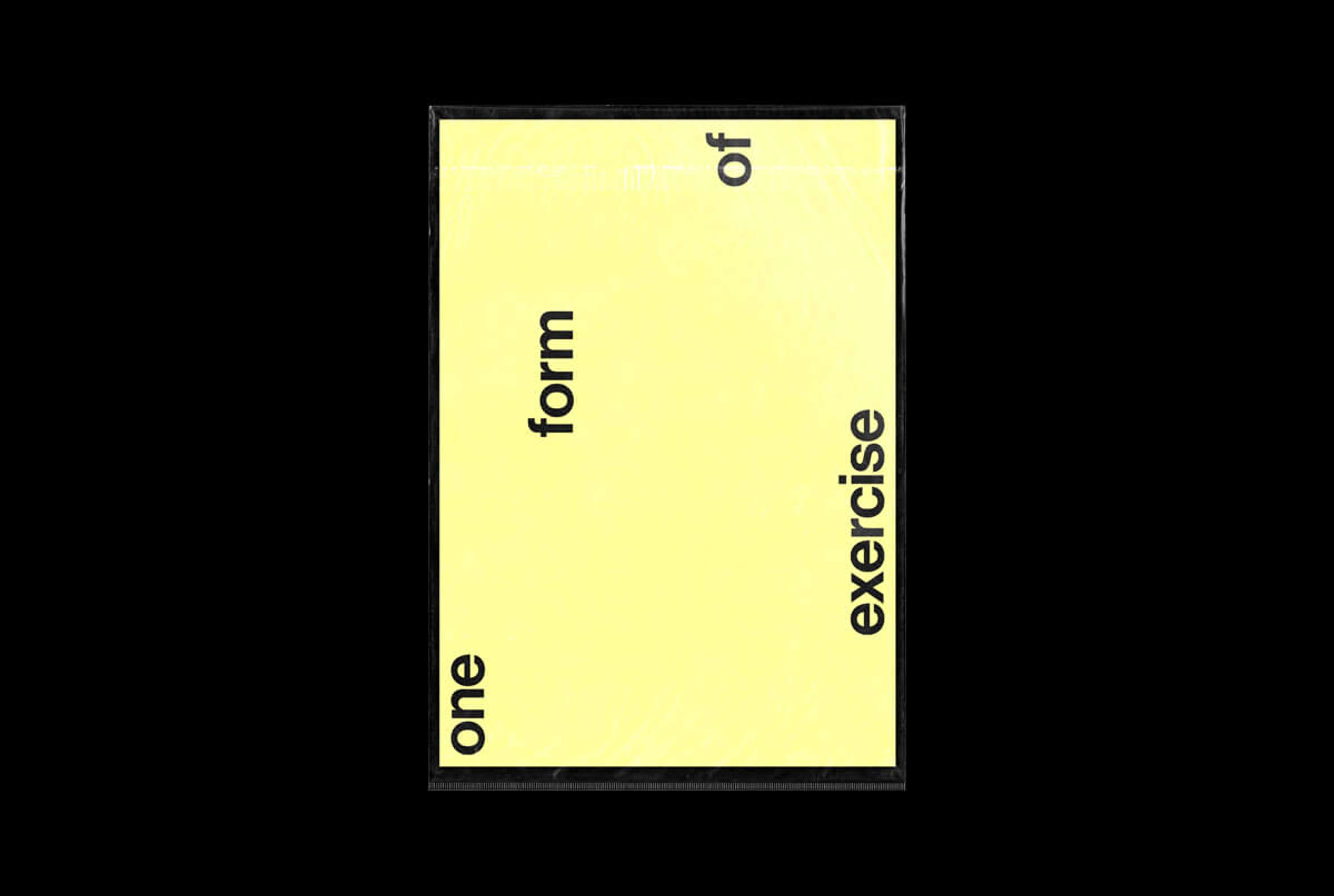 One Form of Exercise by Sam Norris