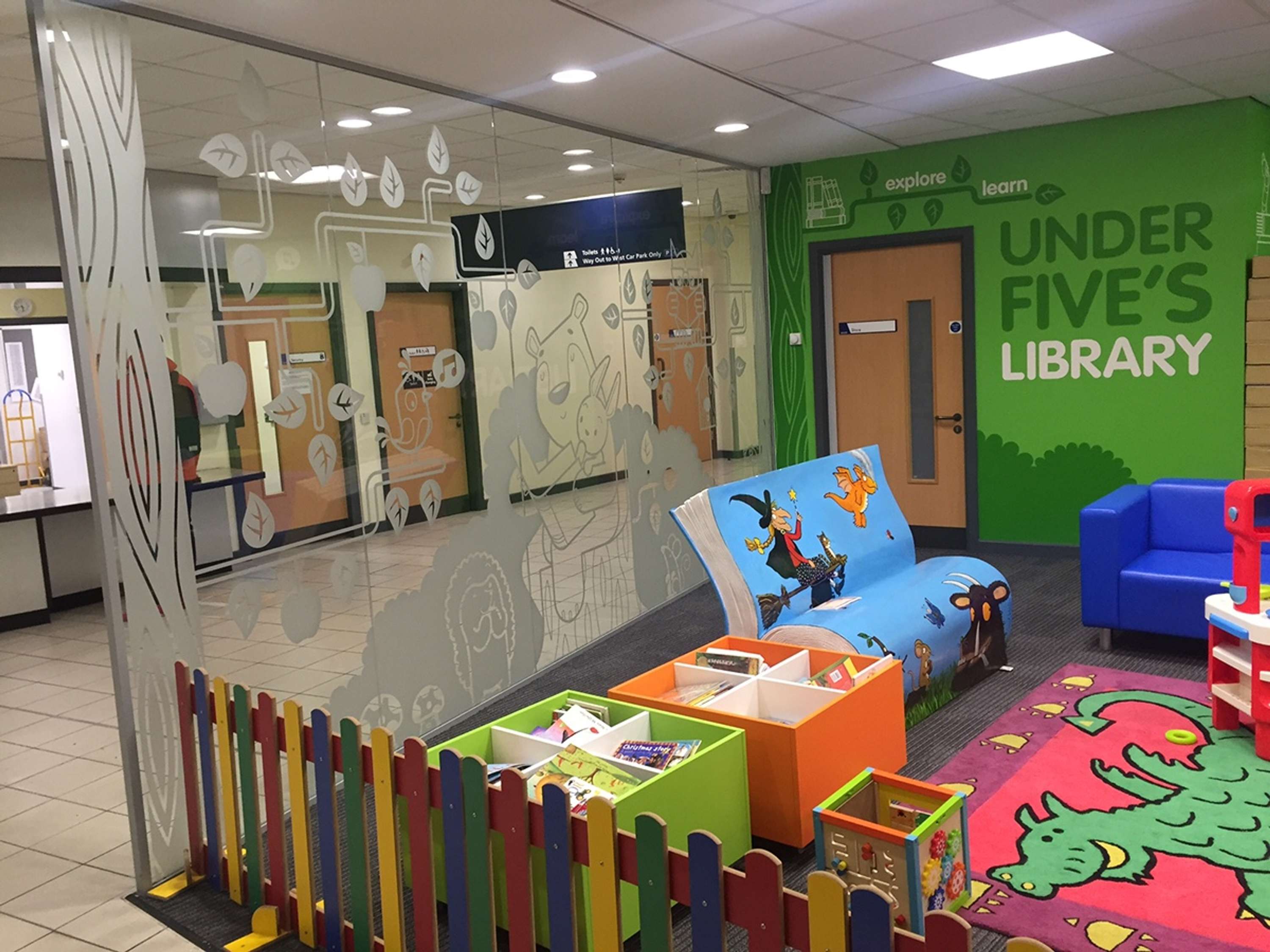 Under 5’s Library Wall Graphics by Scott Jackson