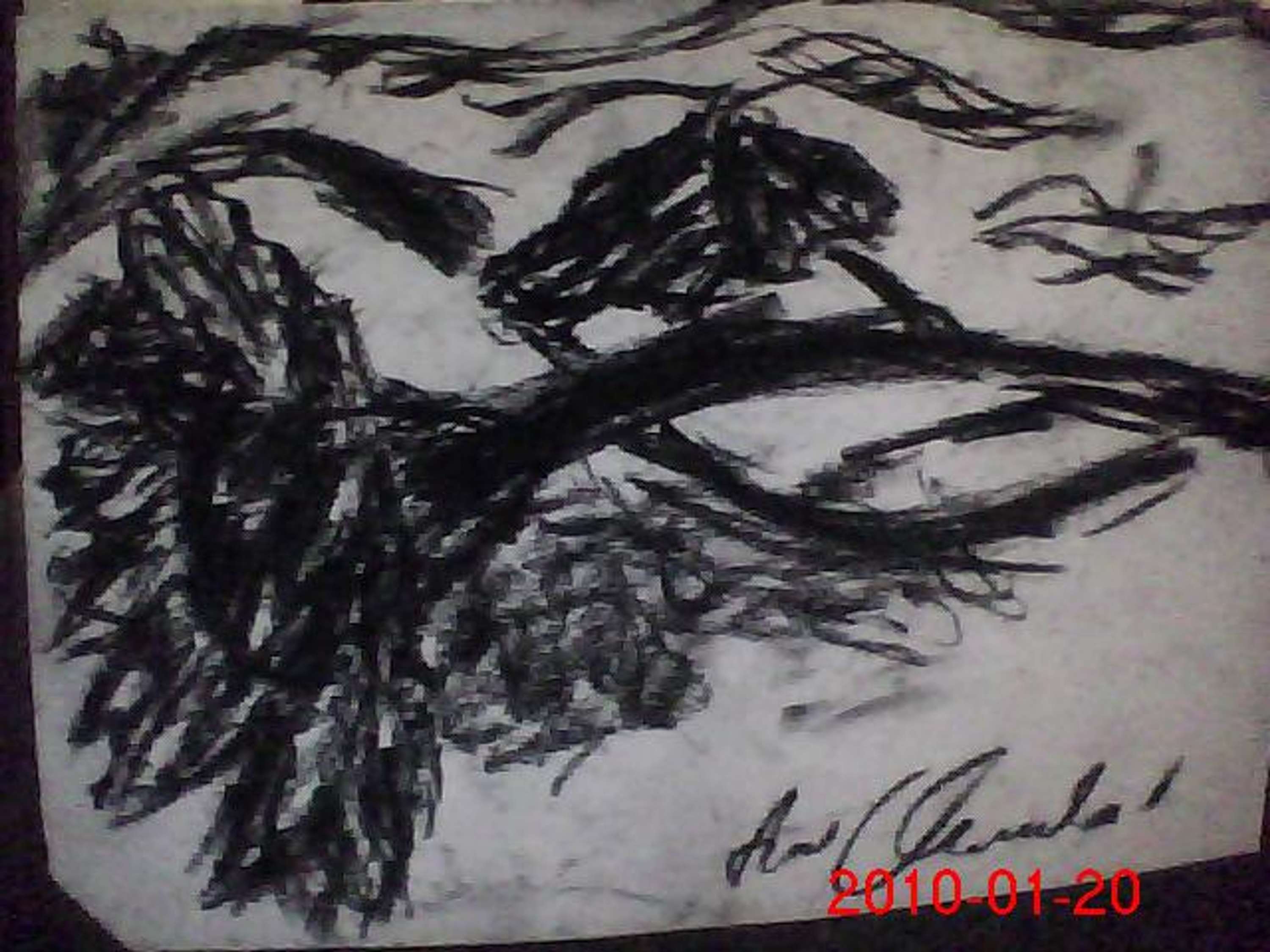draft andpainting by Artur Chwaściński