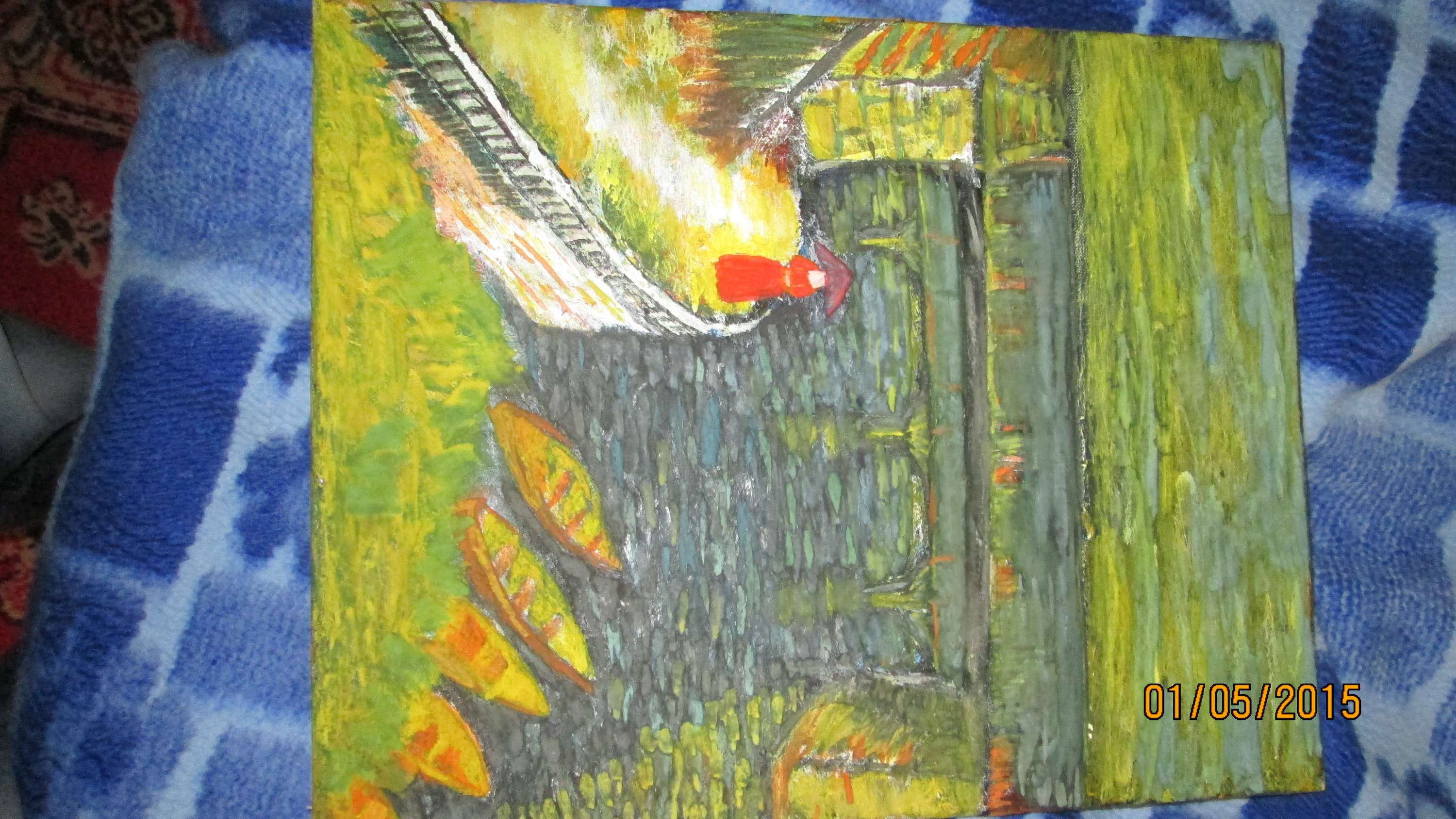 draft andpainting by Artur Chwaściński