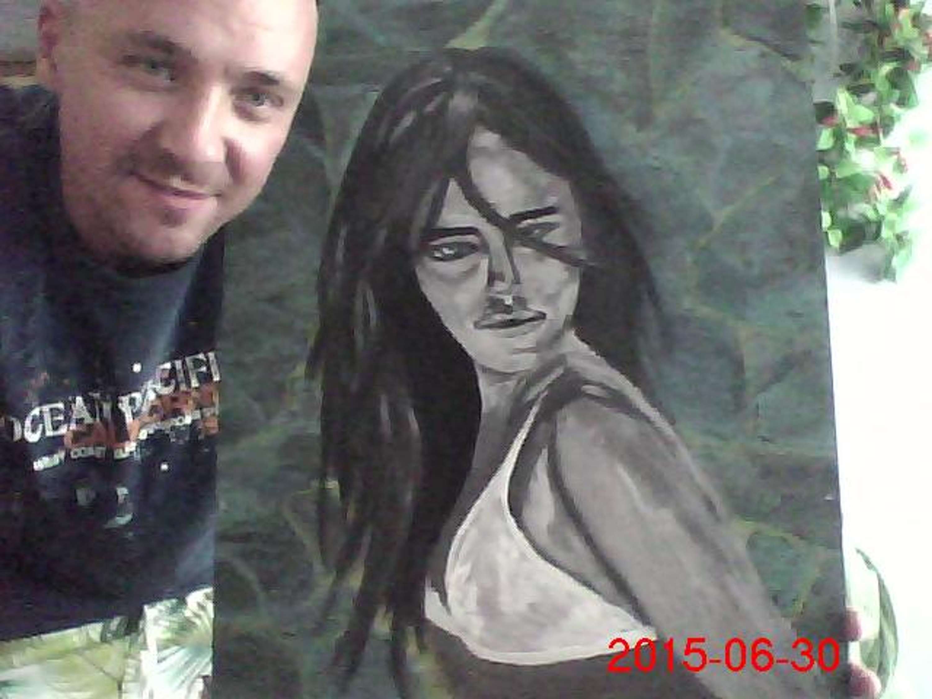 draft andpainting by Artur Chwaściński