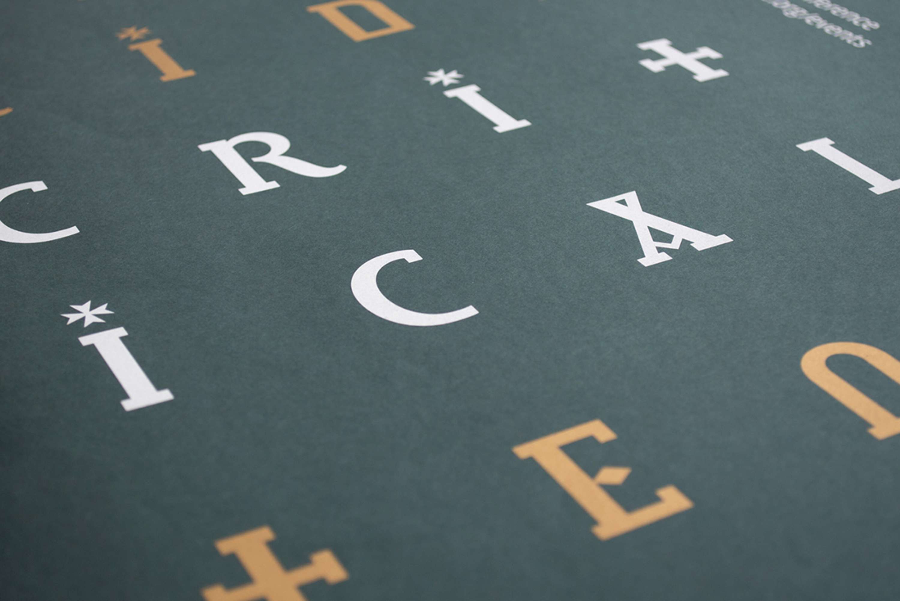 Visual identity for design and typography conference by Katy Mawhood