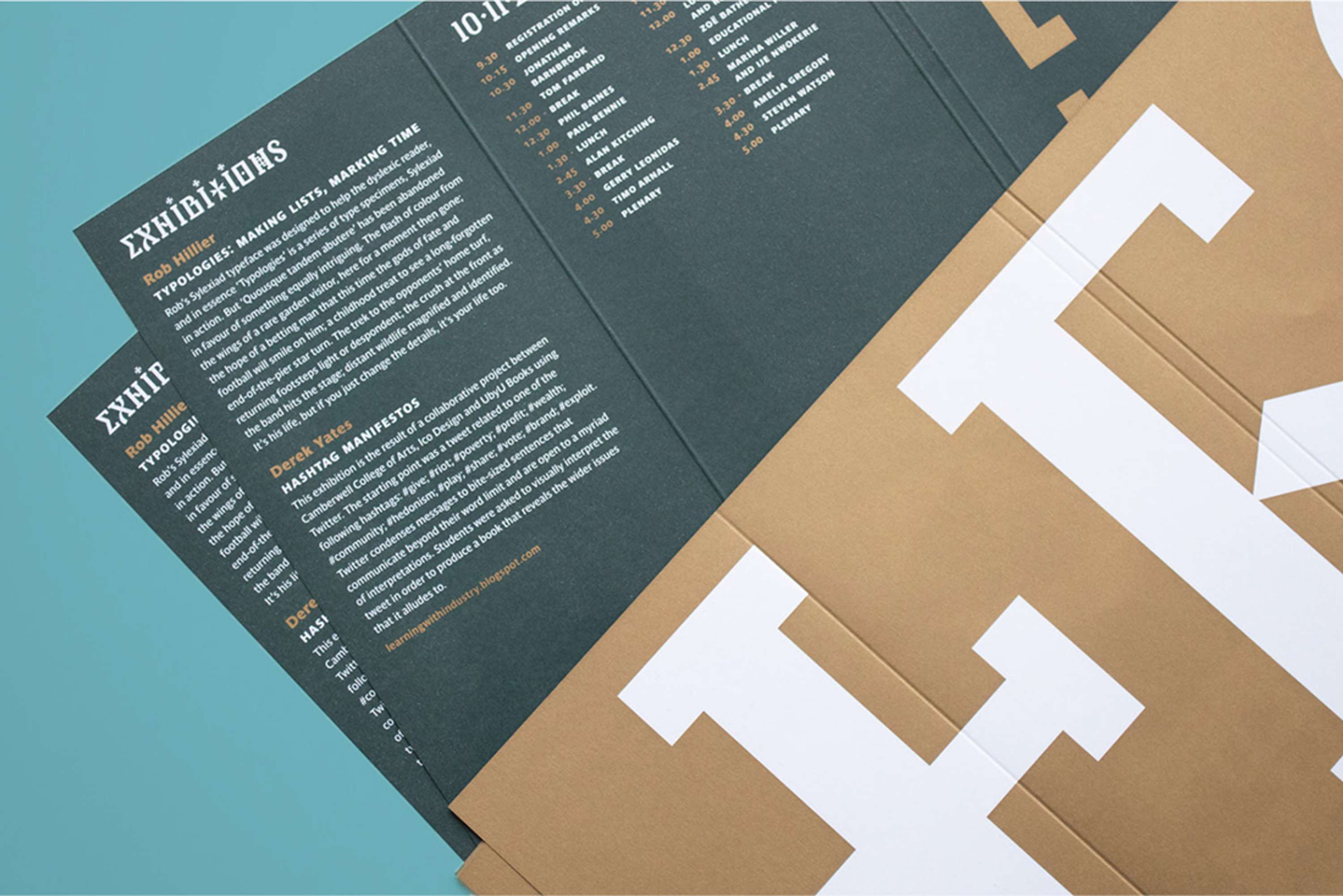 Visual identity for design and typography conference by Katy Mawhood