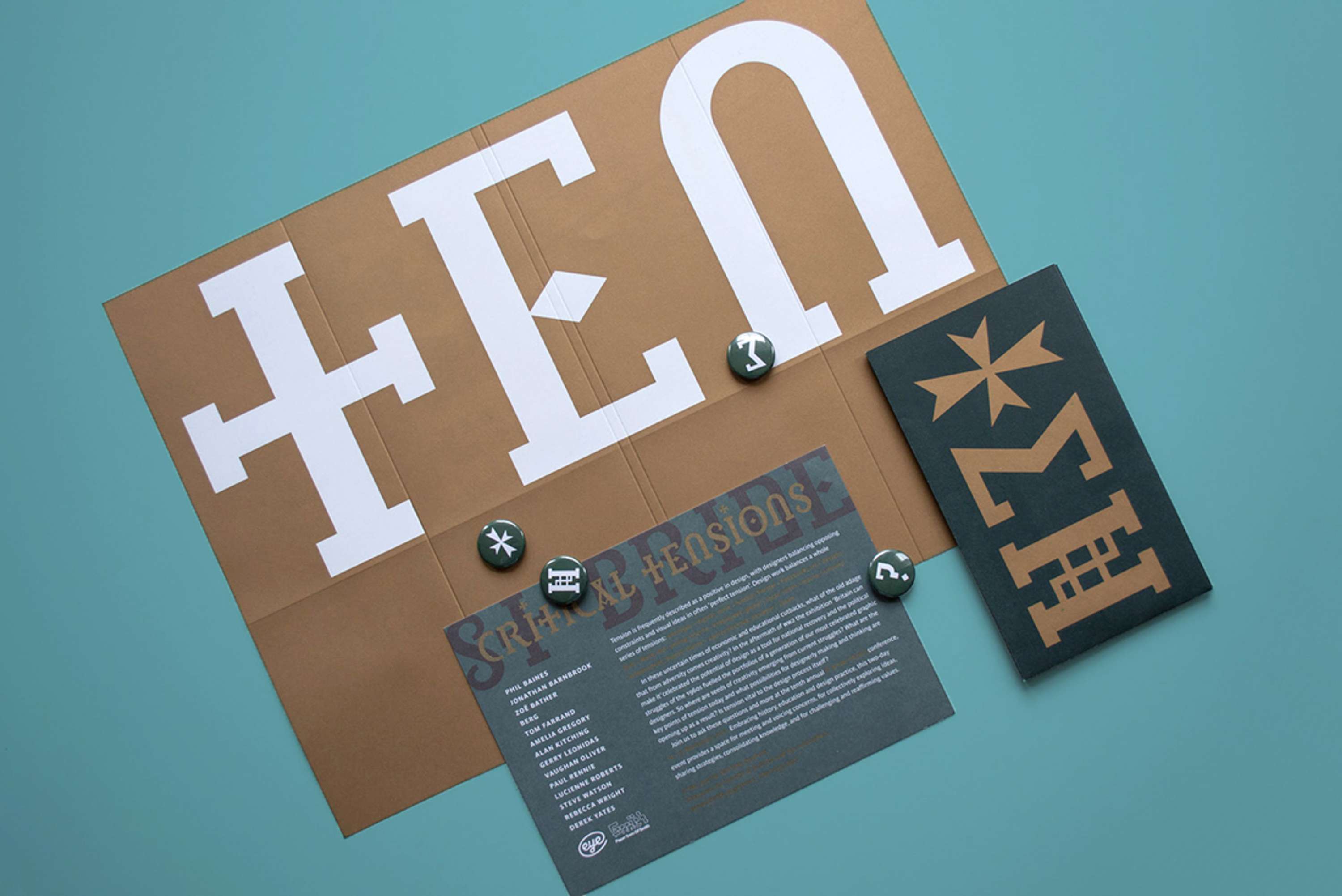 Visual identity for design and typography conference by Katy Mawhood
