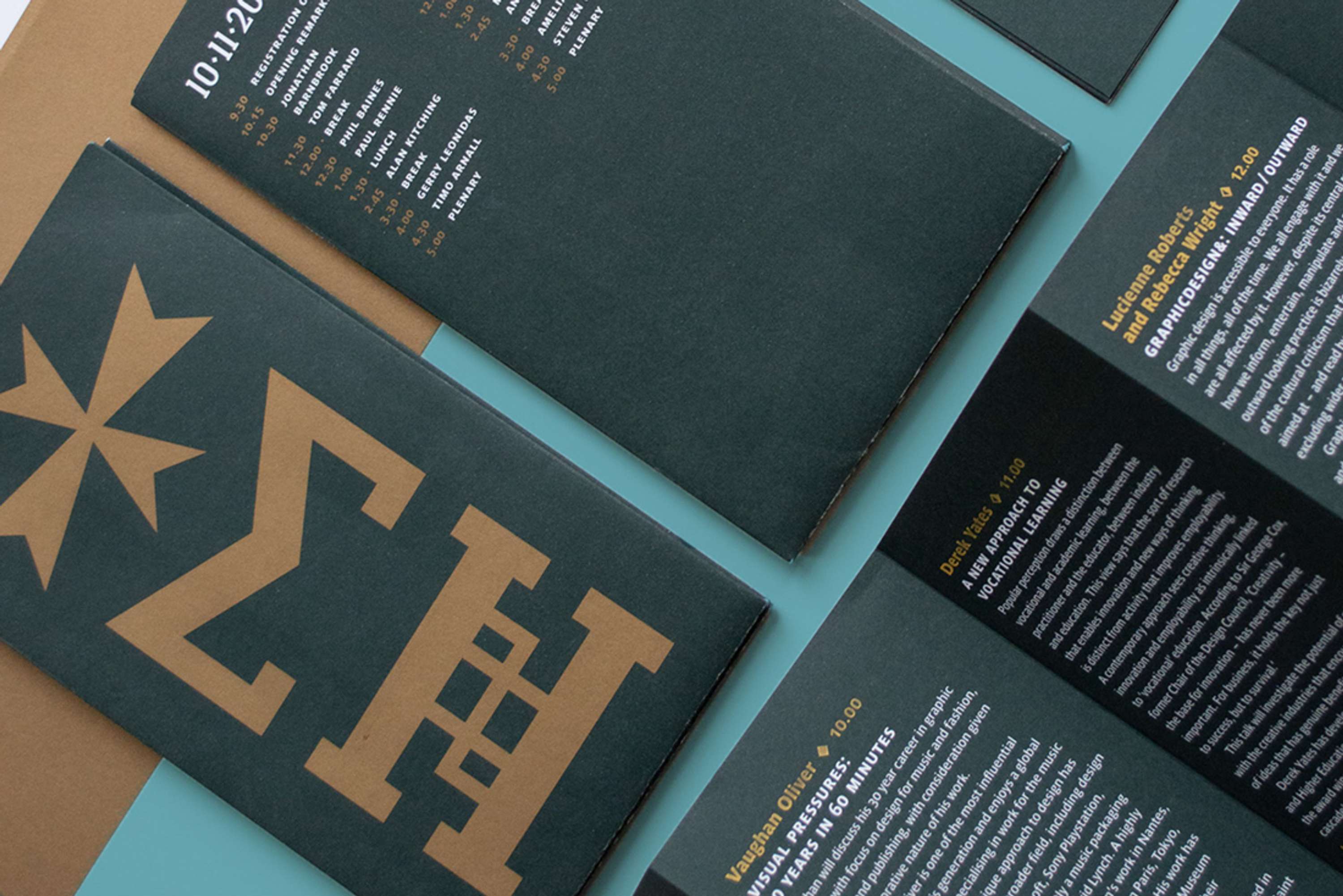 Visual identity for design and typography conference by Katy Mawhood