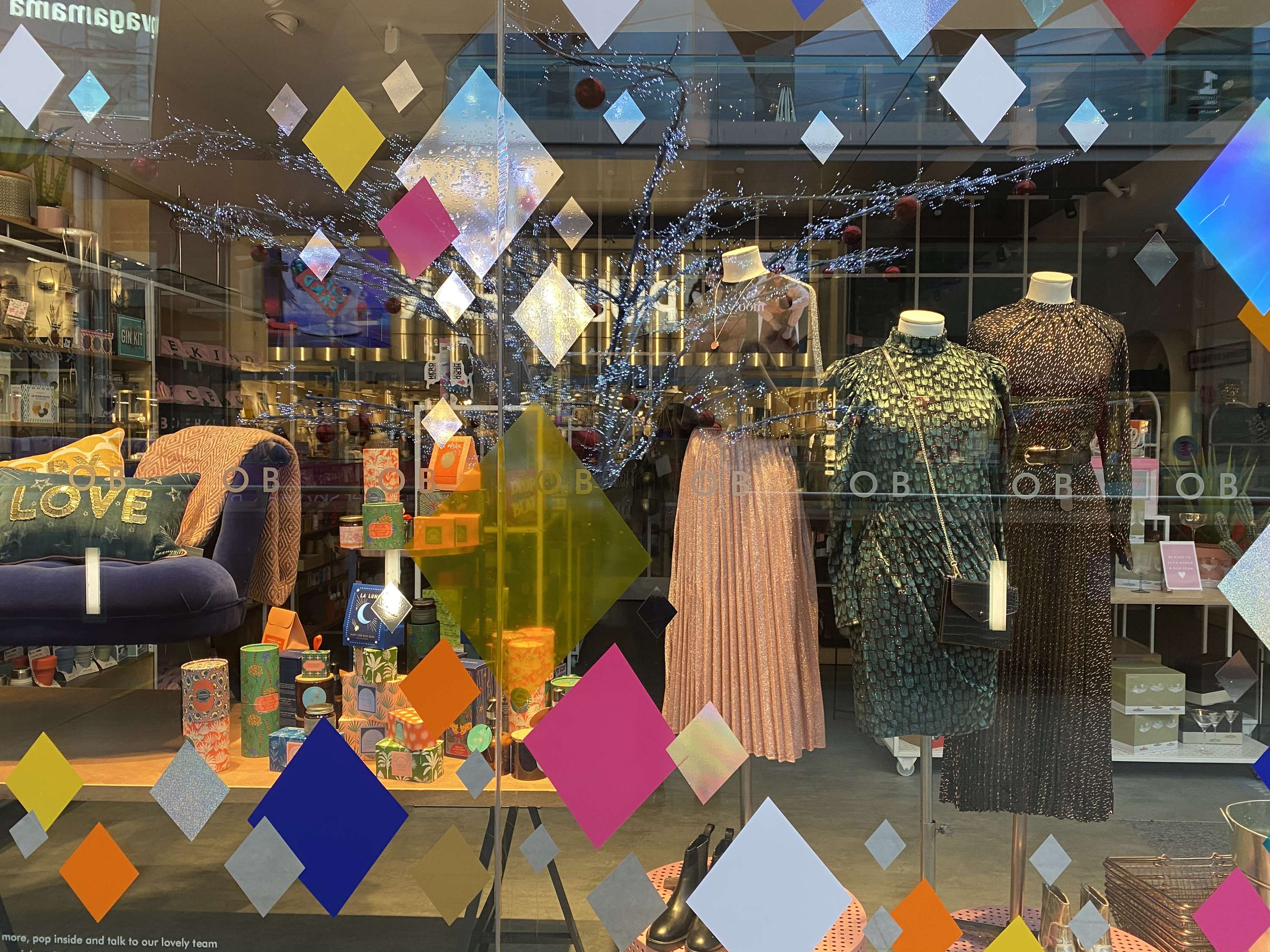 Christmas Window Display by Rebecca Goodall